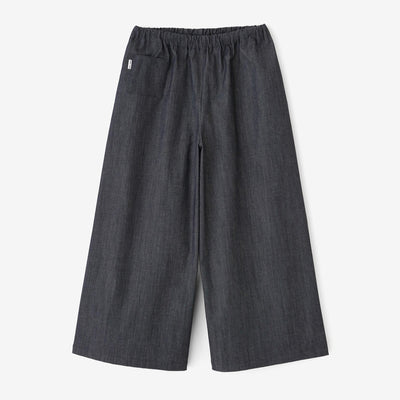 【net限定】ストレッチデニム 広形（ひろなり）もんぺ／濃紺（のうこん）