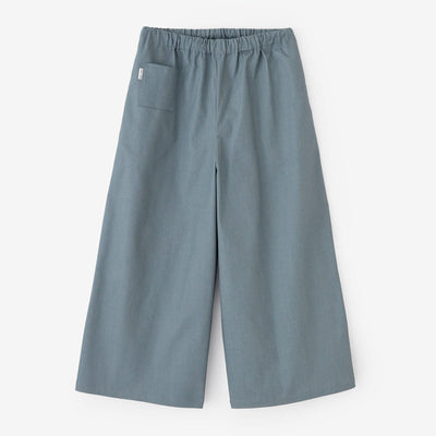 【net限定】ストレッチデニム 広形（ひろなり）もんぺ／湊鼠（みなとねず）