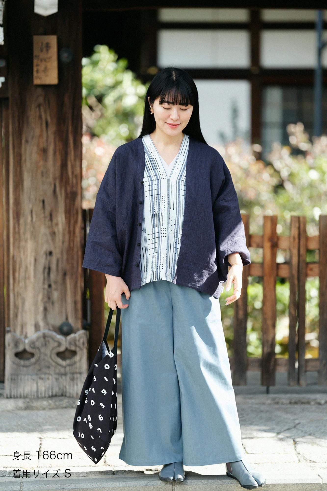 [仅在线]伸展牛仔布，宽形，蒙佩，Minato Nezu