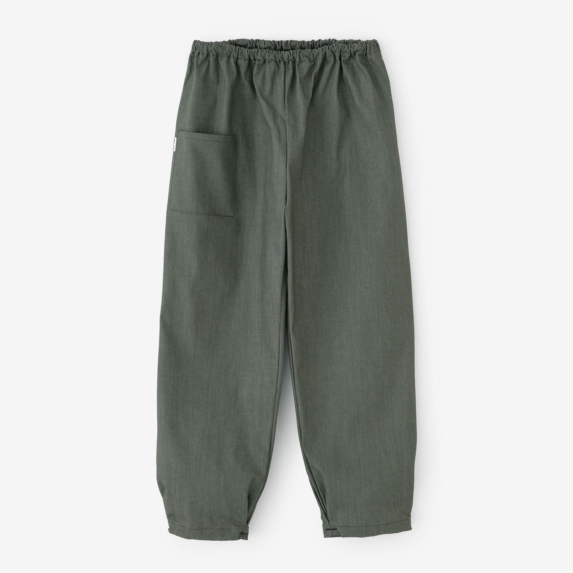 麻 杉綾織（すぎあやおり） 襞（ひだ）もんぺ／つくも