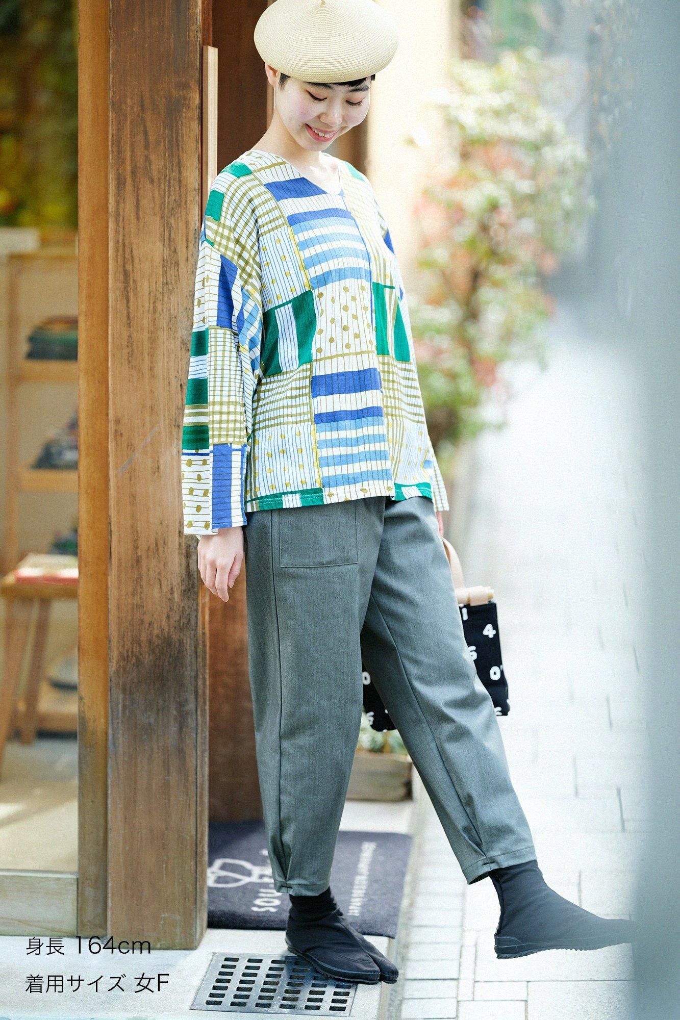 彈性牛仔布 工人褲／青苔色