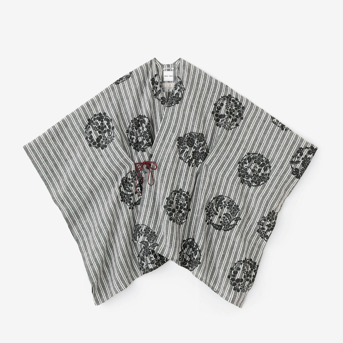 麻 きさらぎ／花丸文様（はなまるもんよう） ちらしと余白（よはく）