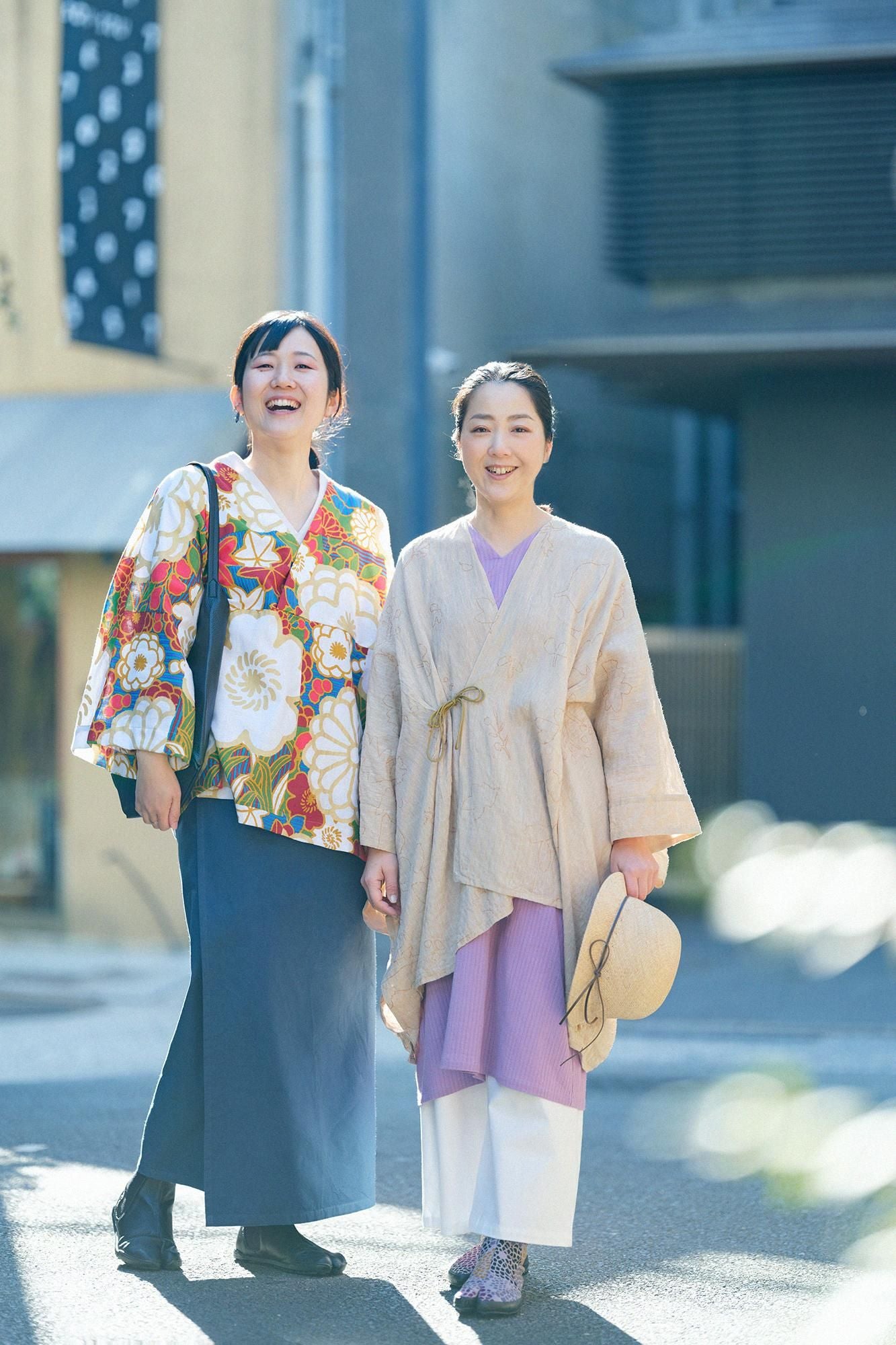 【net limited】Linen-Rayon Blend Kisaragi Poncho／Rural Woodland Swayand Blank Winter Moss Color