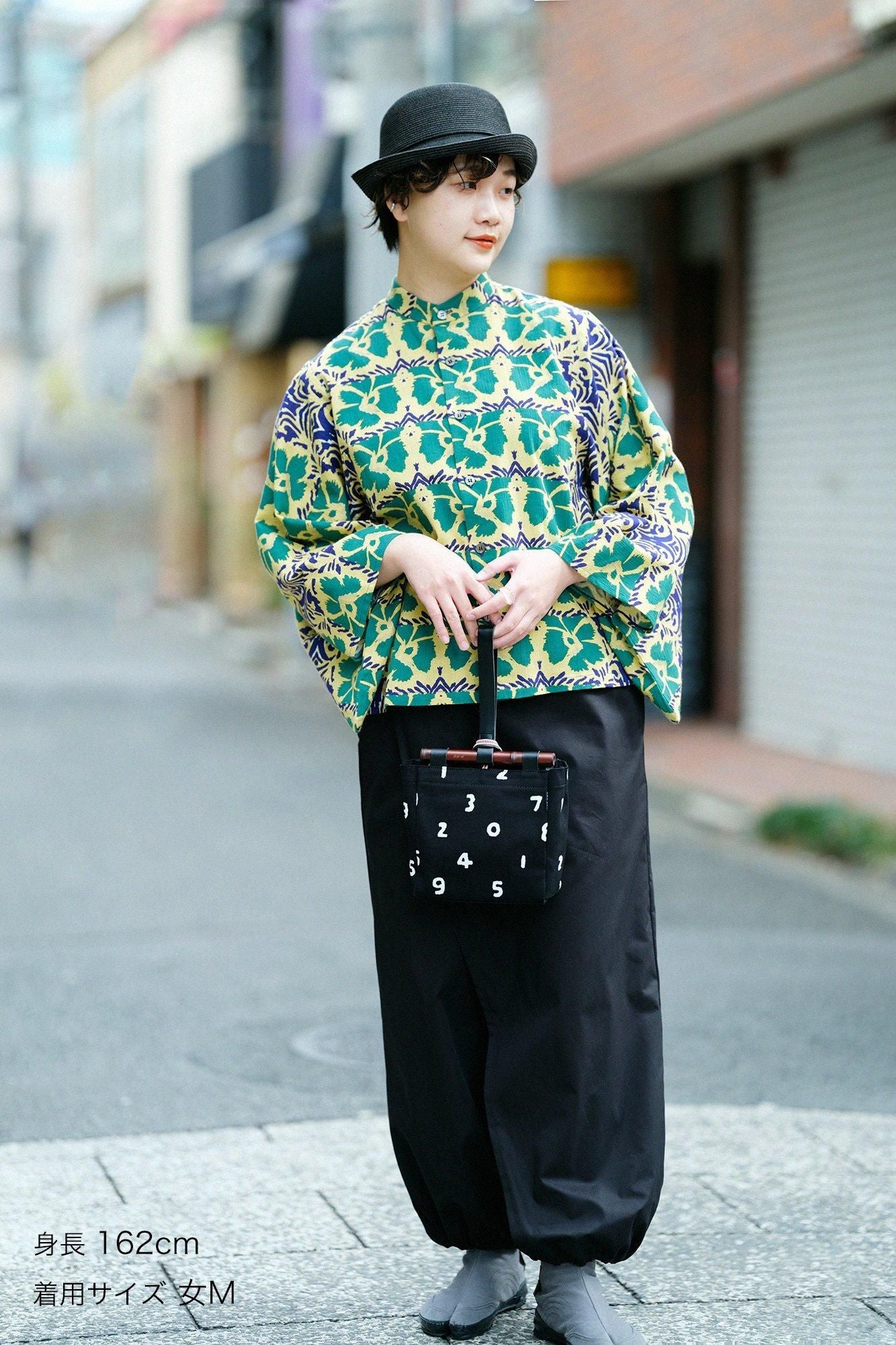 sou sou 高島縮 草衣 上 専用】SOU・SOU 高島縮スタンドカラーシャツ