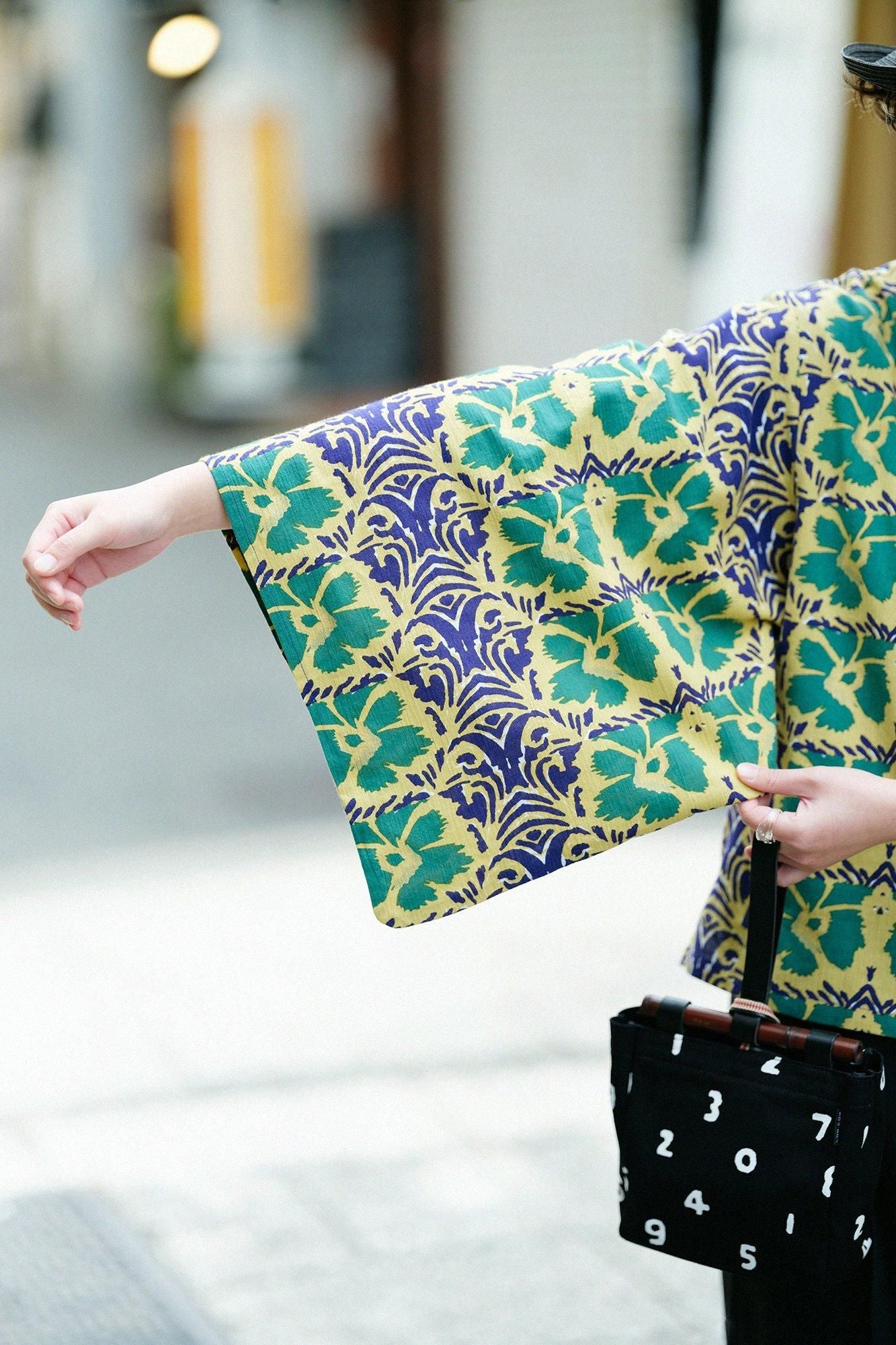 高島縮棉 20/20和服袖 襯衫／唐撫子