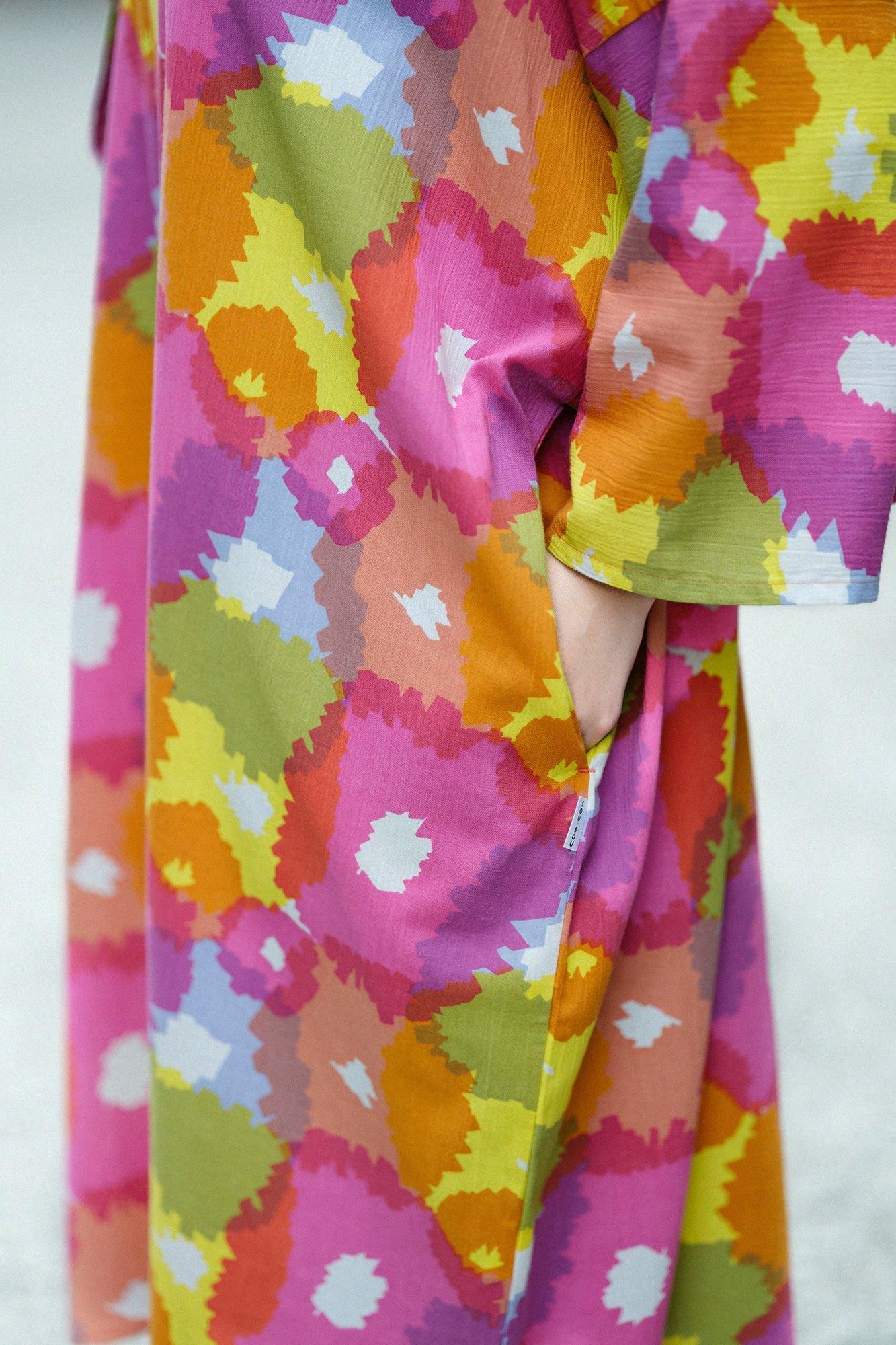 Takashima Chijimi 20/20 Naginata rechteckige Robe/Sakihokoru