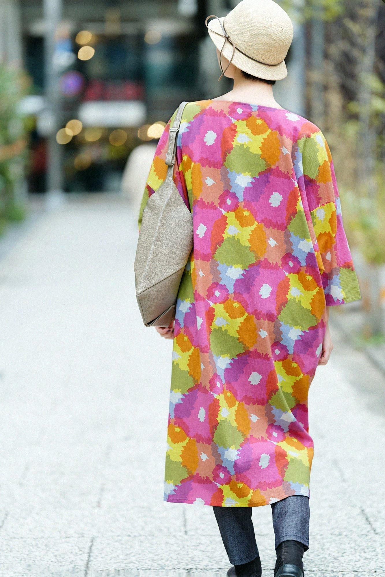 Takashima Chijimi 20/20 Naginata rechteckige Robe/Sakihokoru