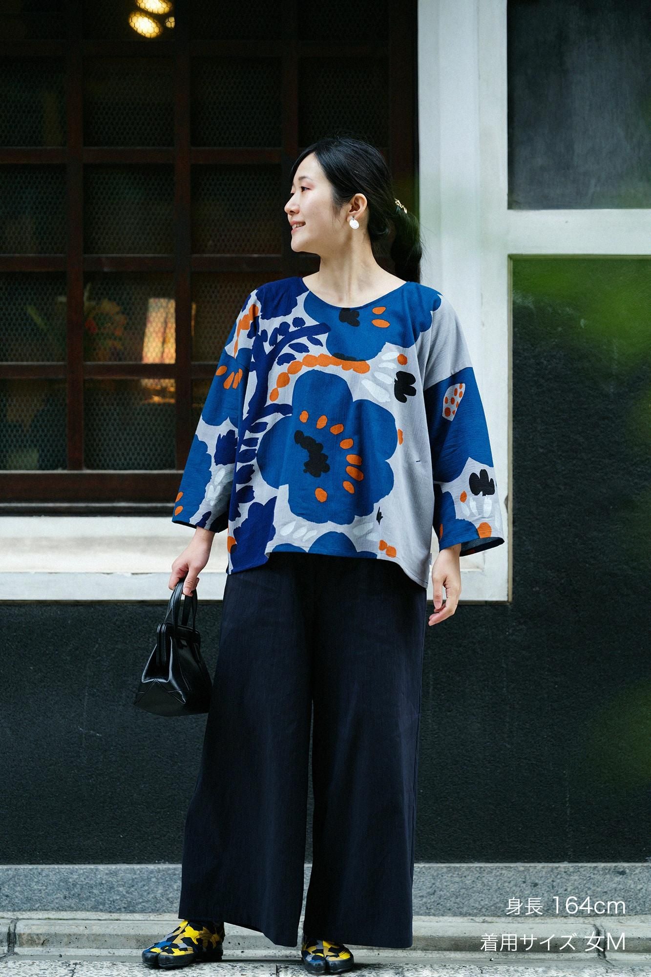 【net限定】高島縮 20/20 薙刀四角衣（なぎなたしかくい）／情熱（じょうねつ）