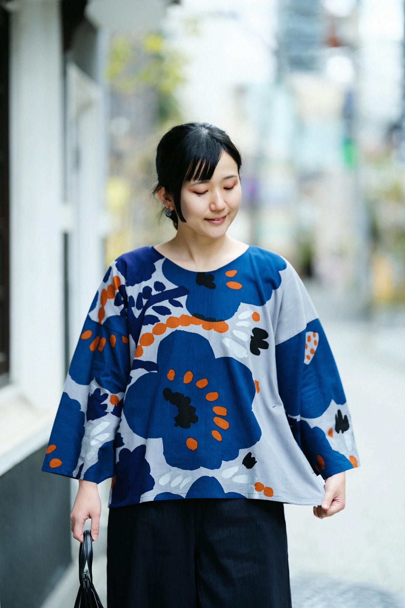 【net限定】高島縮 20/20 薙刀四角衣（なぎなたしかくい）／情熱（じょうねつ）