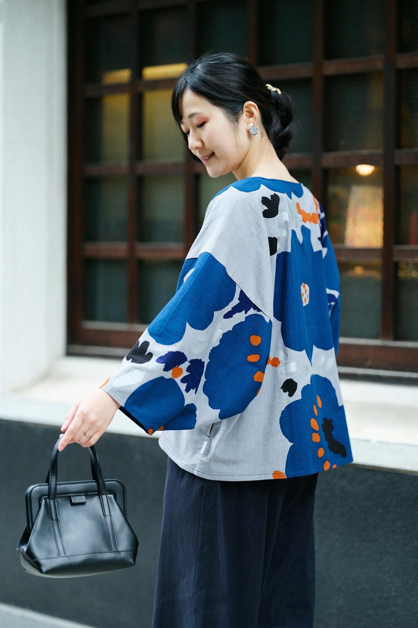 【net限定】高島縮 20/20 薙刀四角衣（なぎなたしかくい）／情熱（じょうねつ）