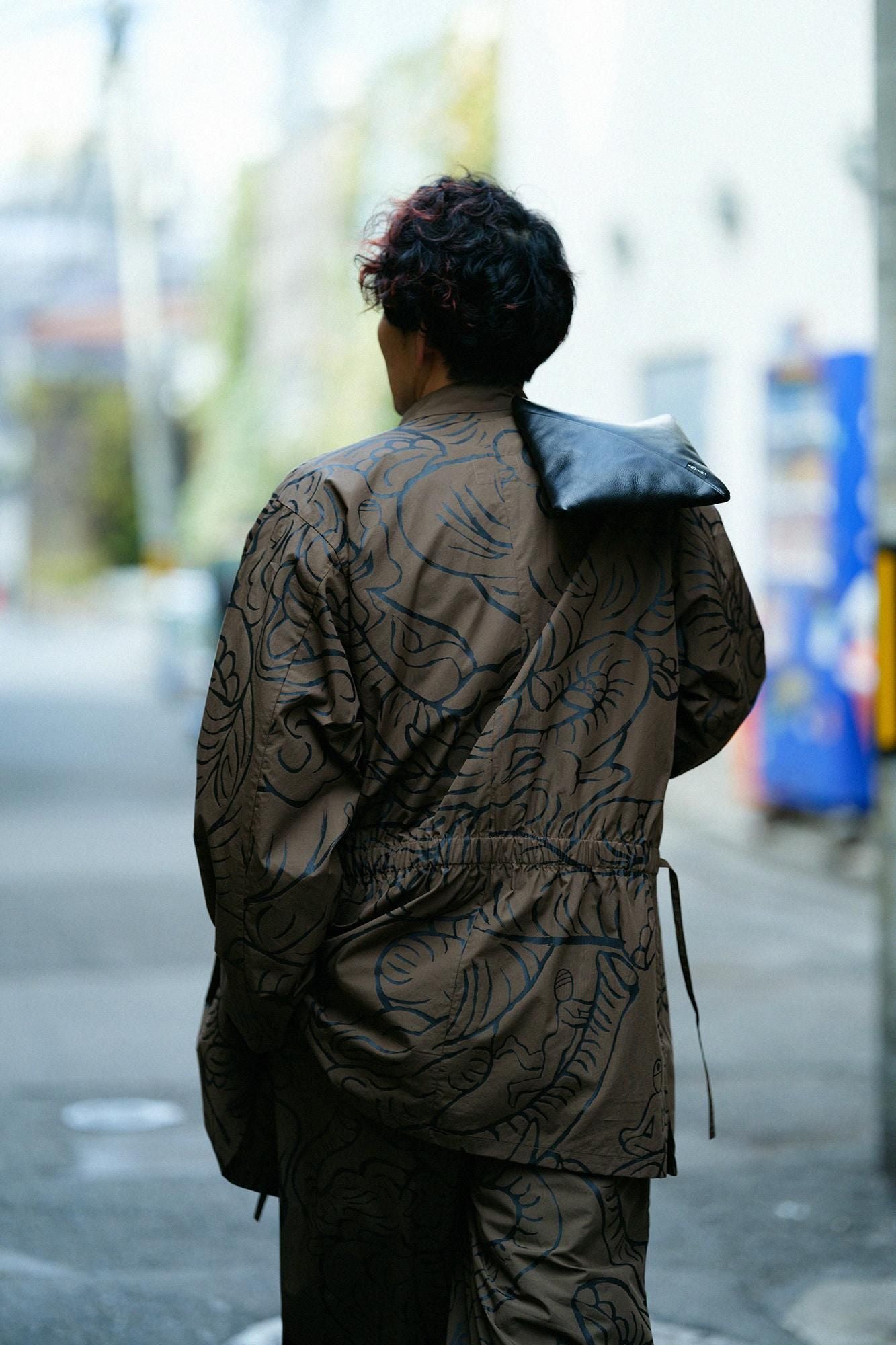 打字机布，制作工作服（Takami samue）/飞扬的大象，rakkocha