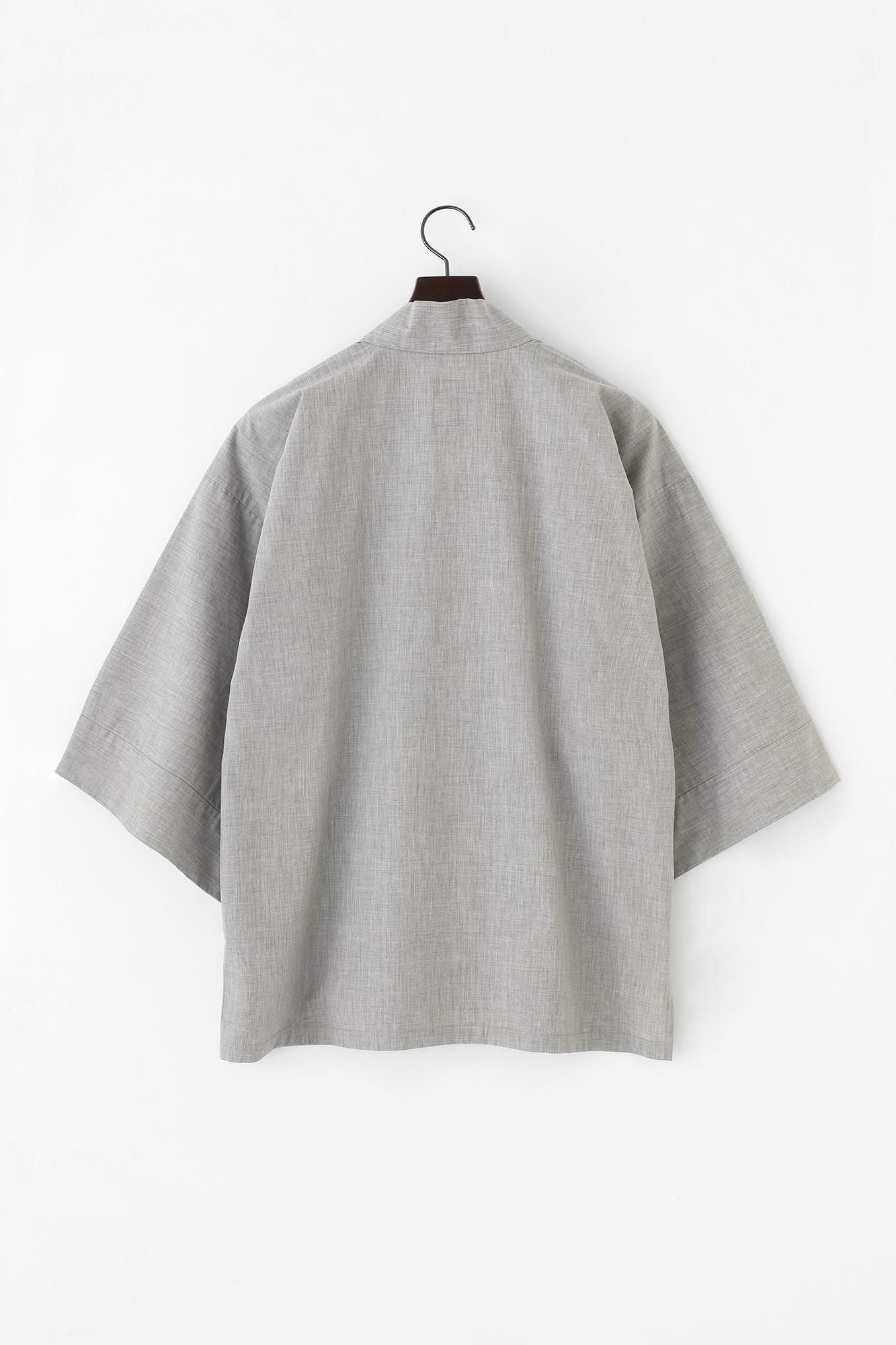 棉布風靡襯衣／淡灰色