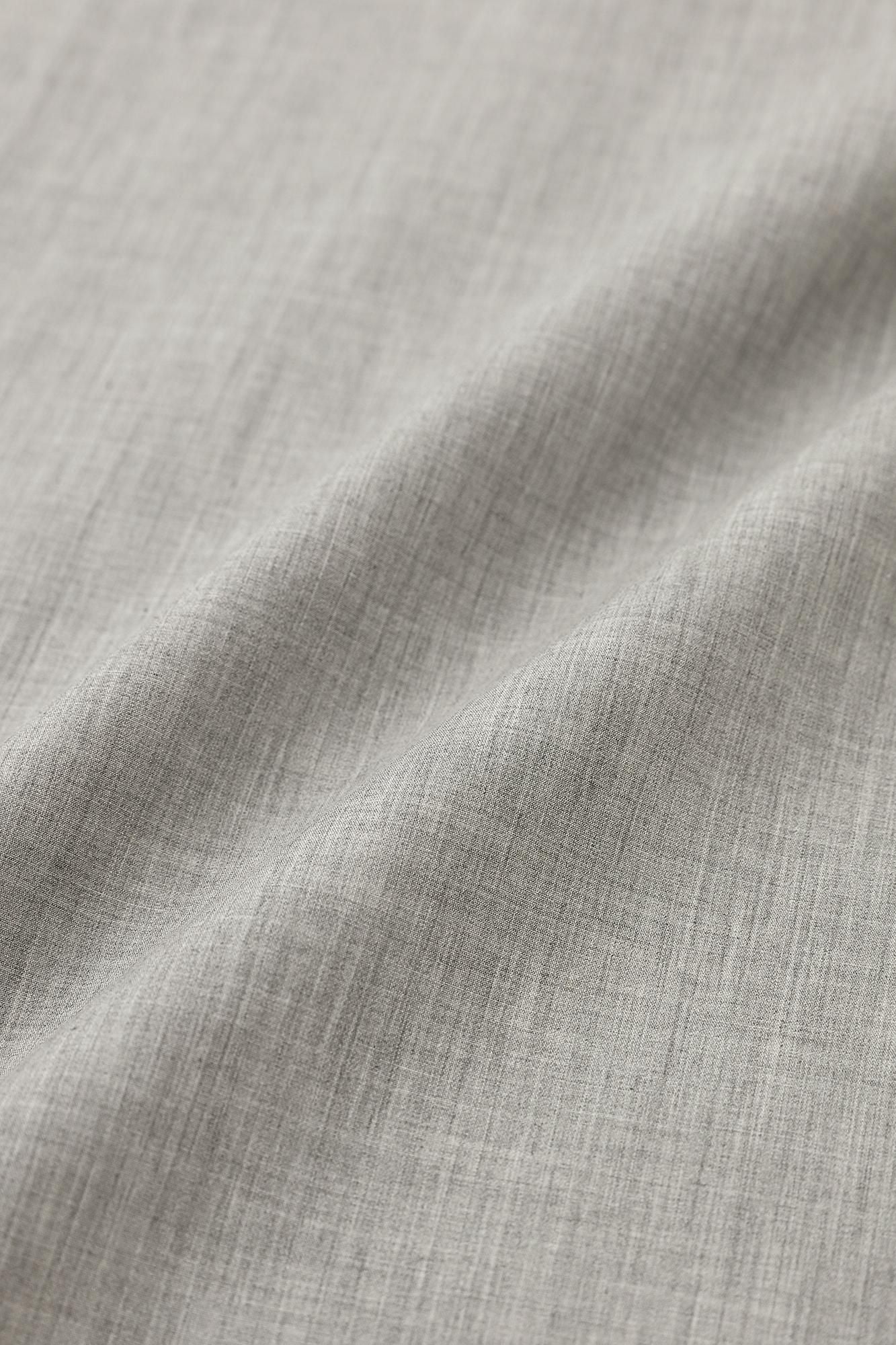 棉布風靡襯衣／淡灰色