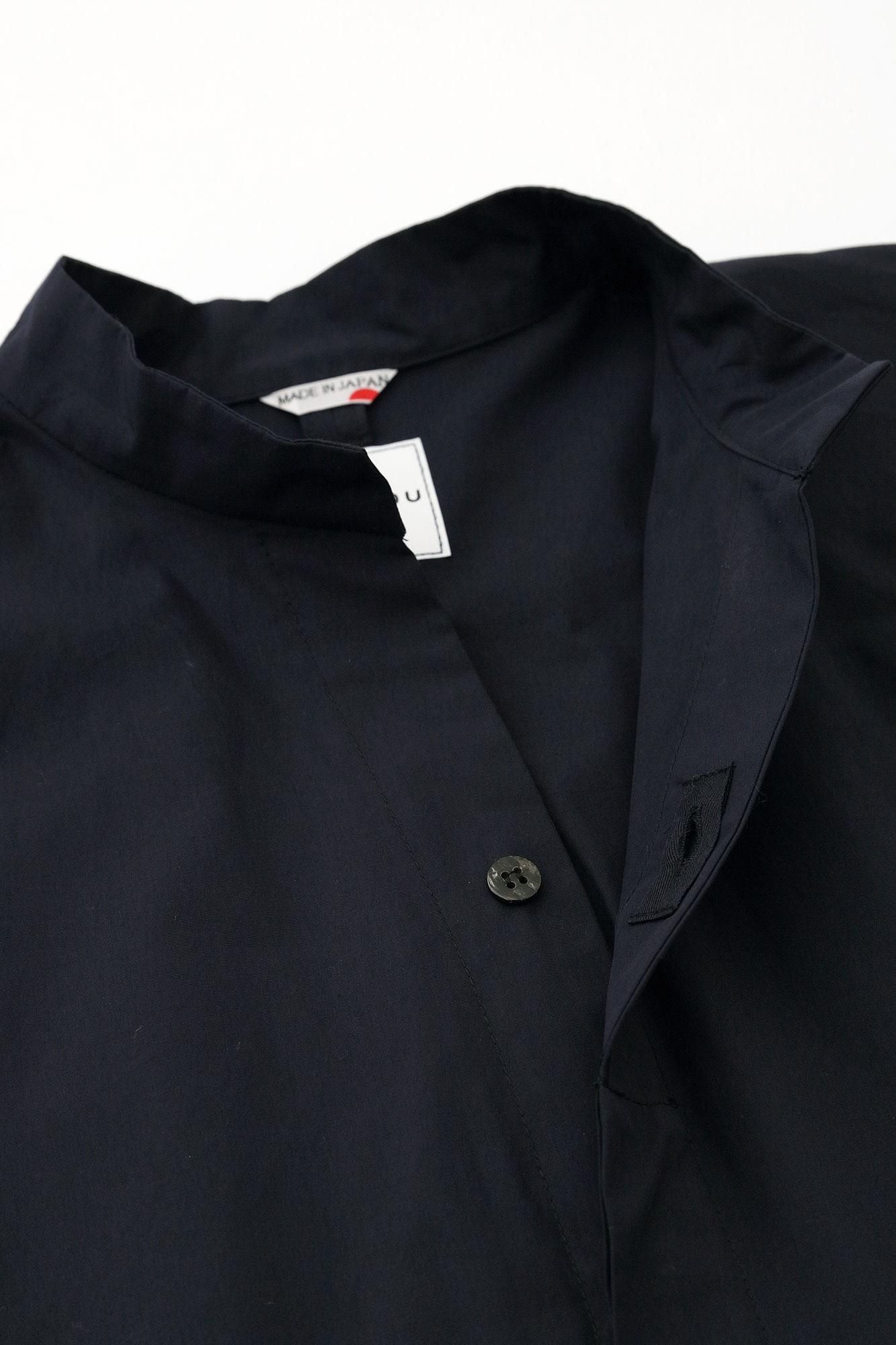 Schreibmaschinentuch, Stehkragen, Tsutsusode Shini/Deep Blue