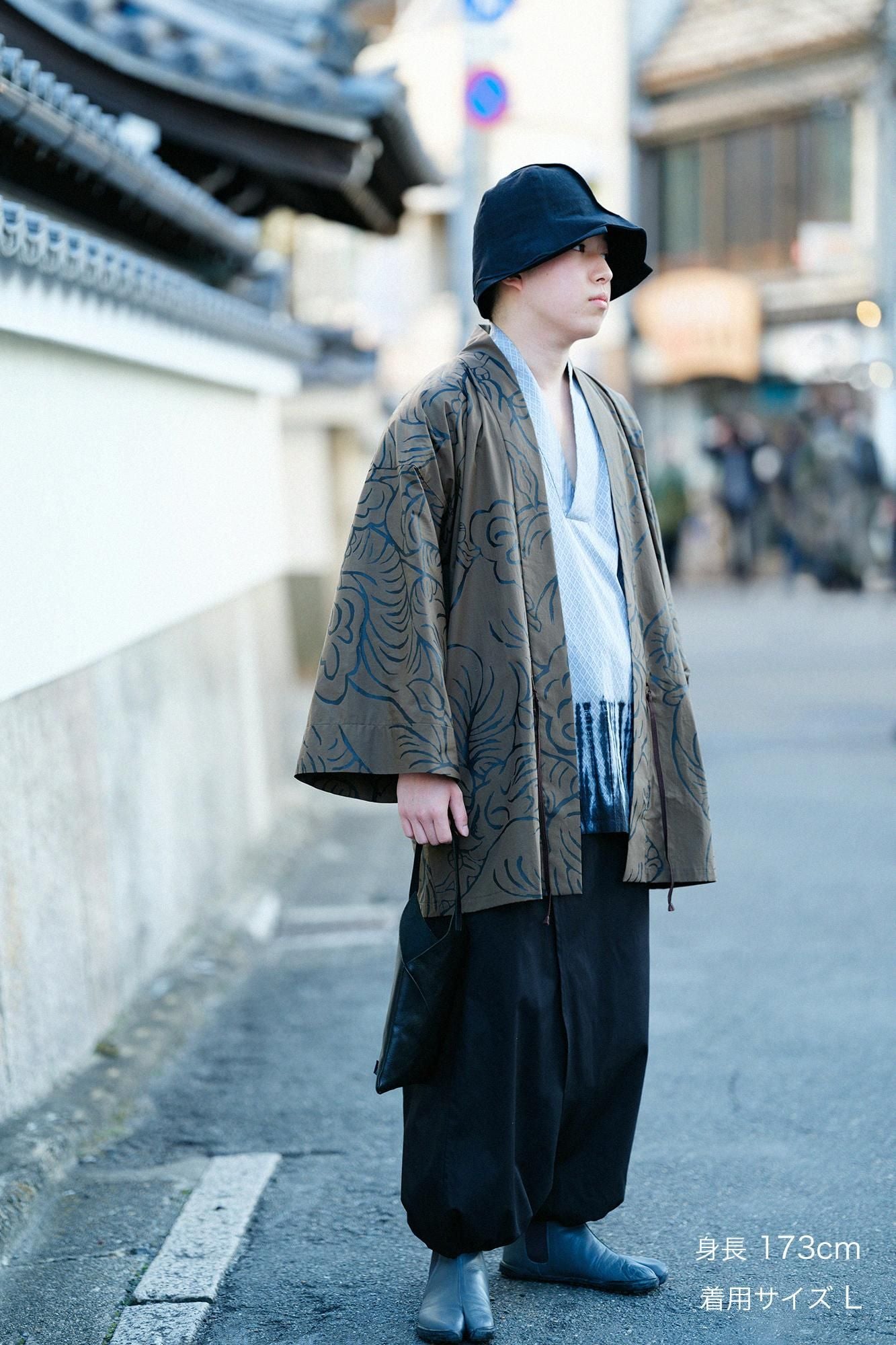 Typewriter Cloth Hanten Long-sleeved Jacket Short Single Layer / flying elephants Sea Otter Color