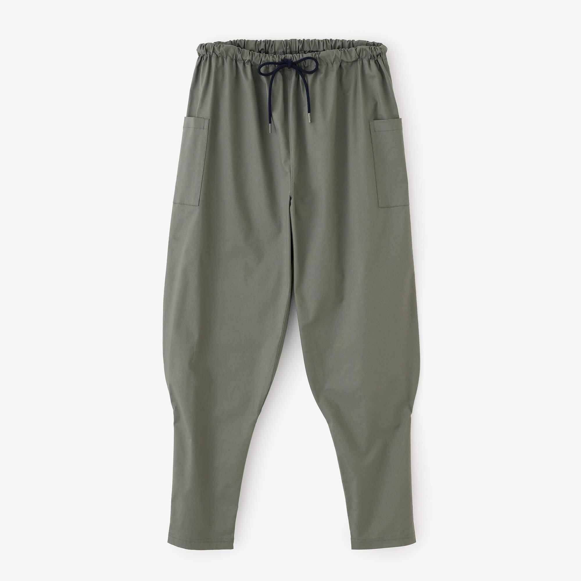 Shin Reverse Twill Harem Pants / Turtledove Color