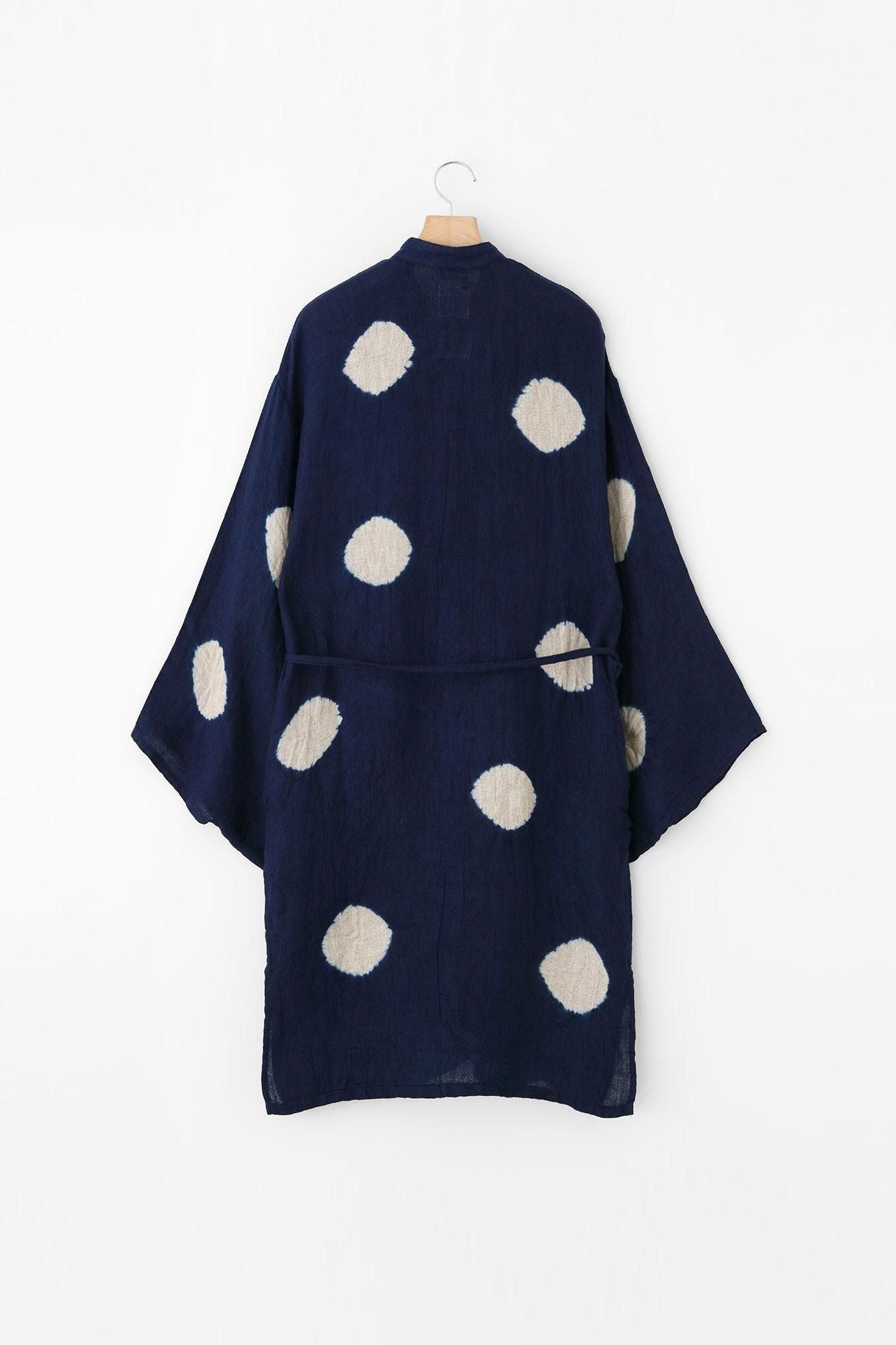 近清絞り 麻 薙刀かり衣（なぎなたかりごろも）／水玉大（みずたまだ
