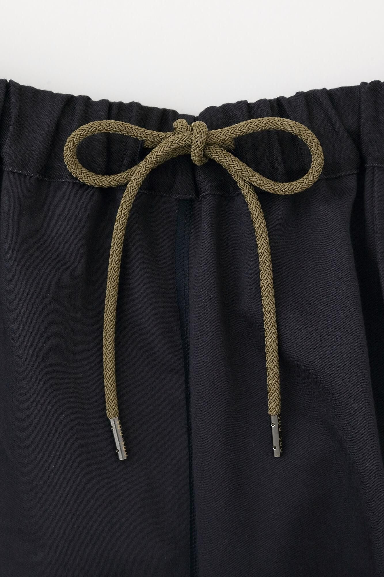 Cotton-linen Blended Weave Wide-legged Pants Odayaka / Dark Navy