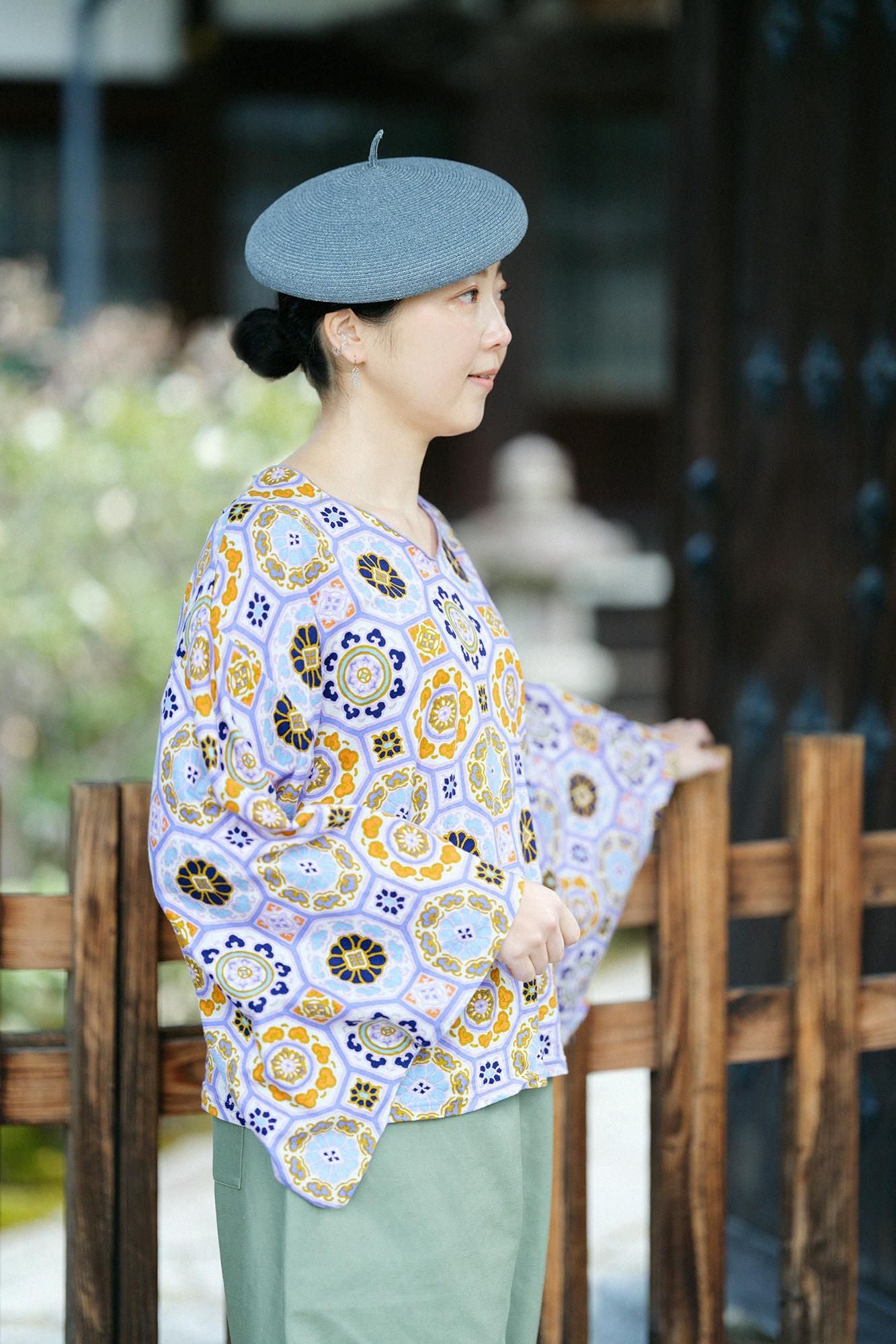 小袖上衣／華麗 紅藤色