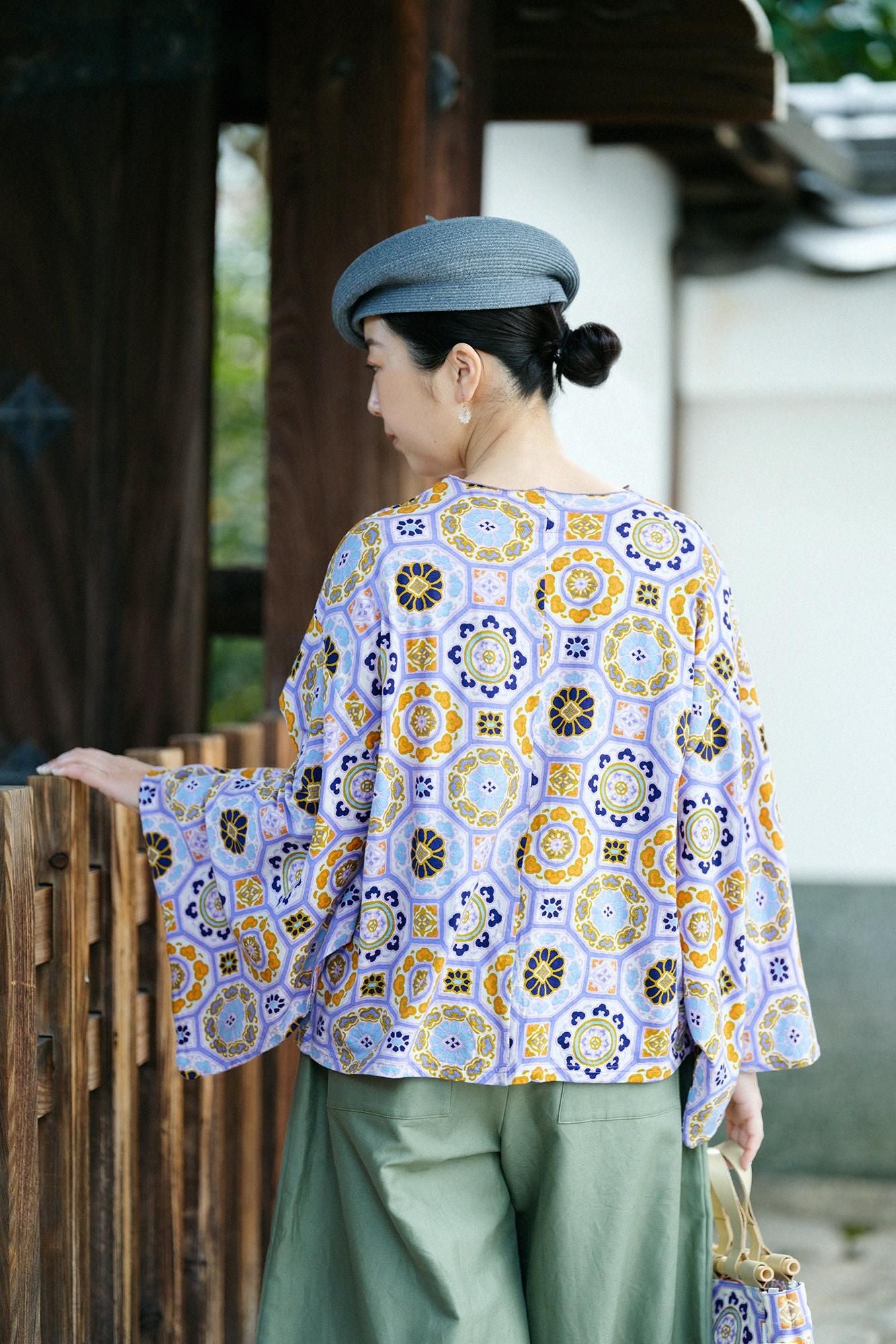 小袖上衣／華麗 紅藤色