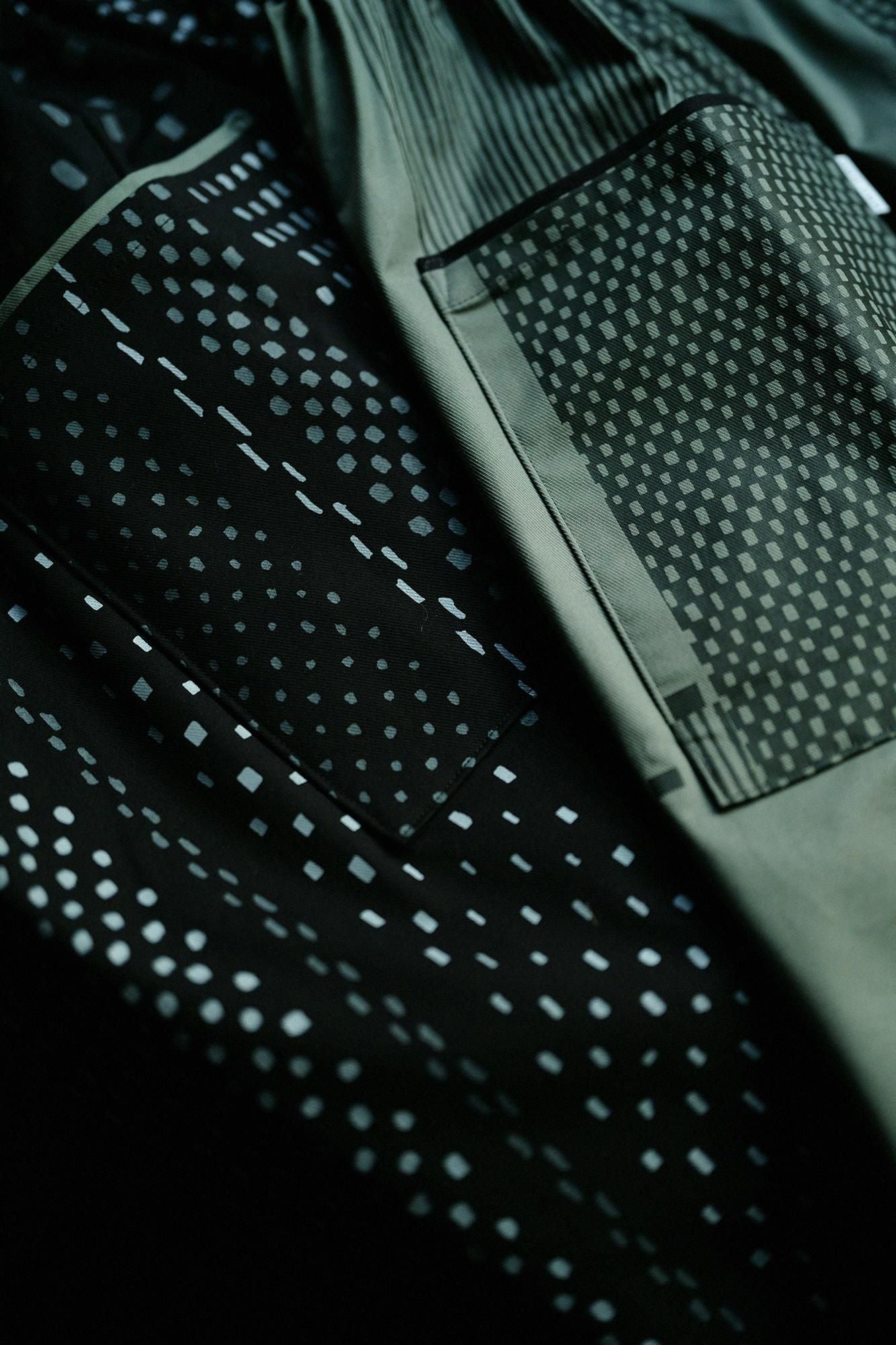 Square Pockets Monpe Pants Shin Reverse Twill Intervals Turtledove Color