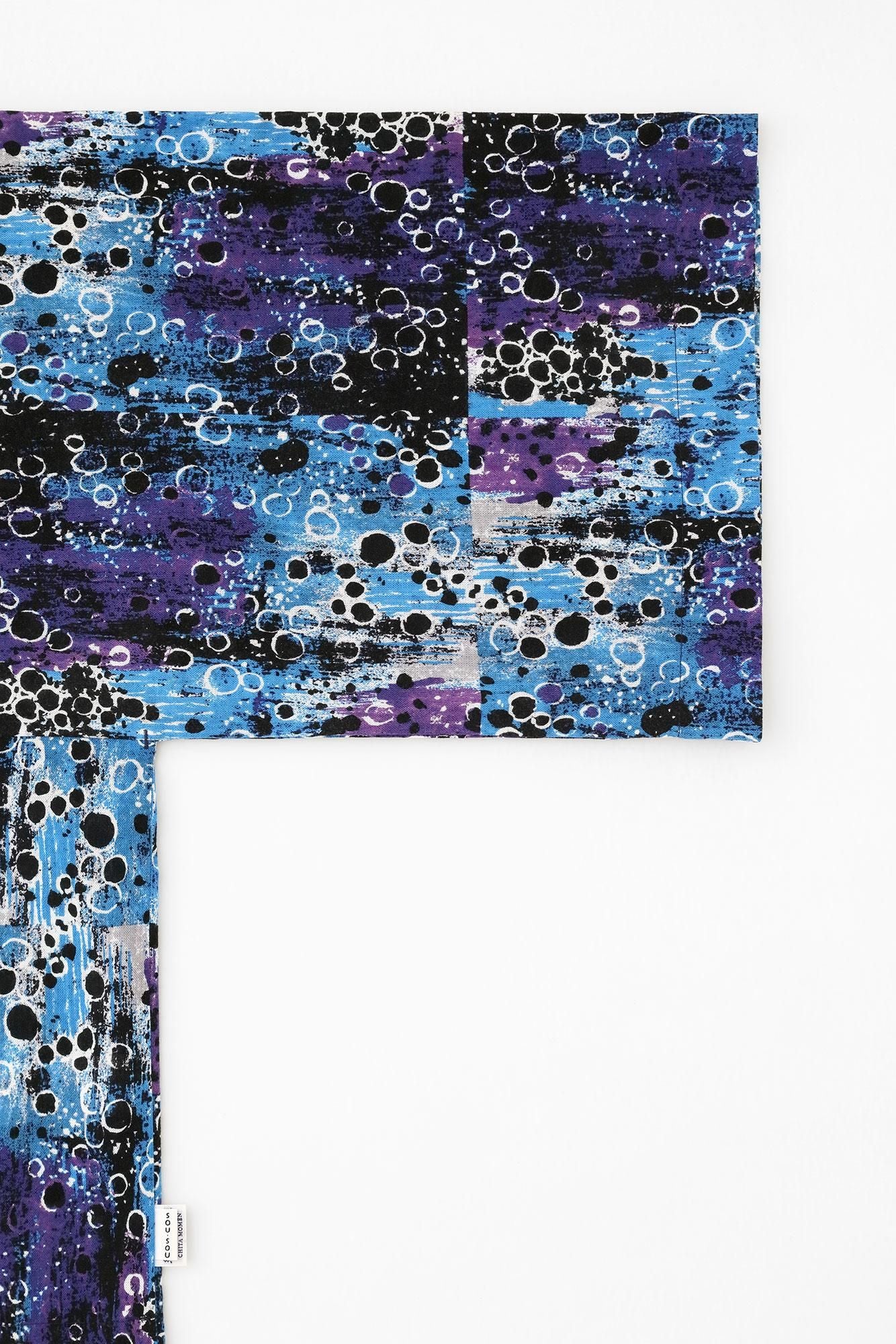 知多木綿 文（ぶん） 大帷（おおかたびら） 短丈（みじかたけ）／天目