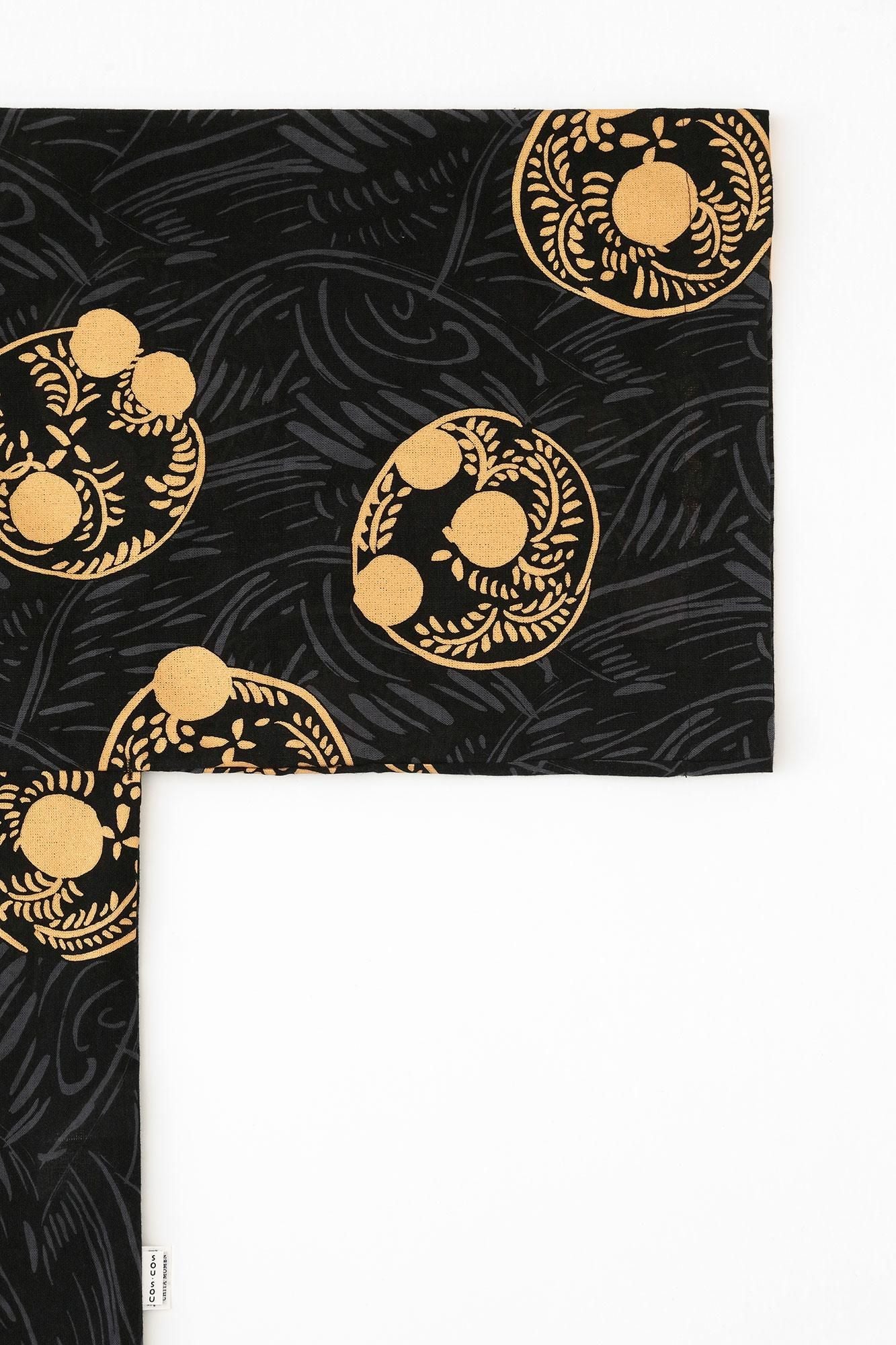 知多木綿 文（ぶん） 大帷（おおかたびら） 短丈（みじかたけ）／草紋