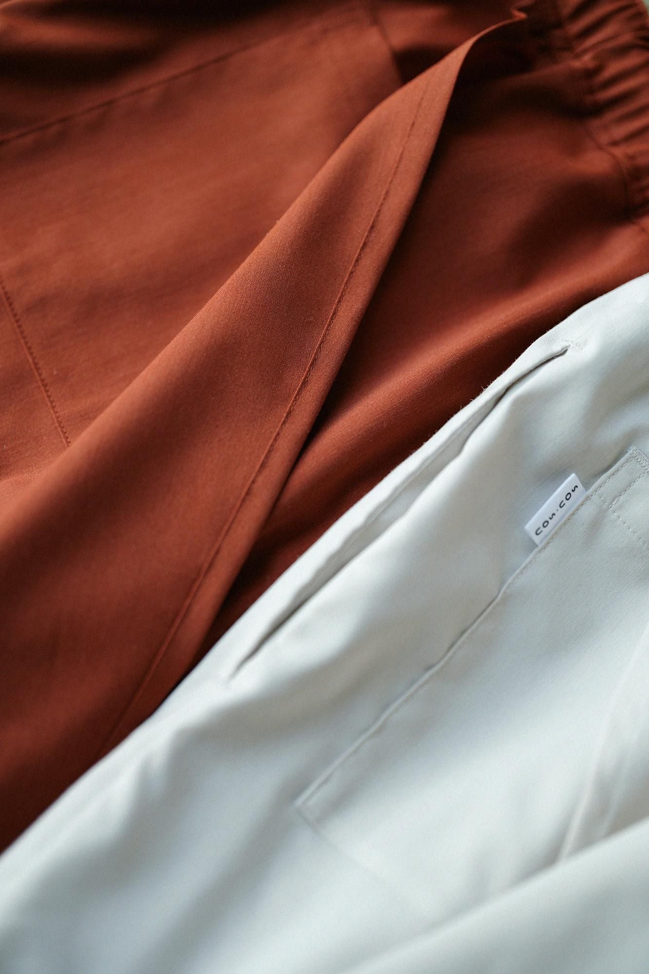 [Nur online] Shin-Leinenmischung Tsutsushita/Rotbraun