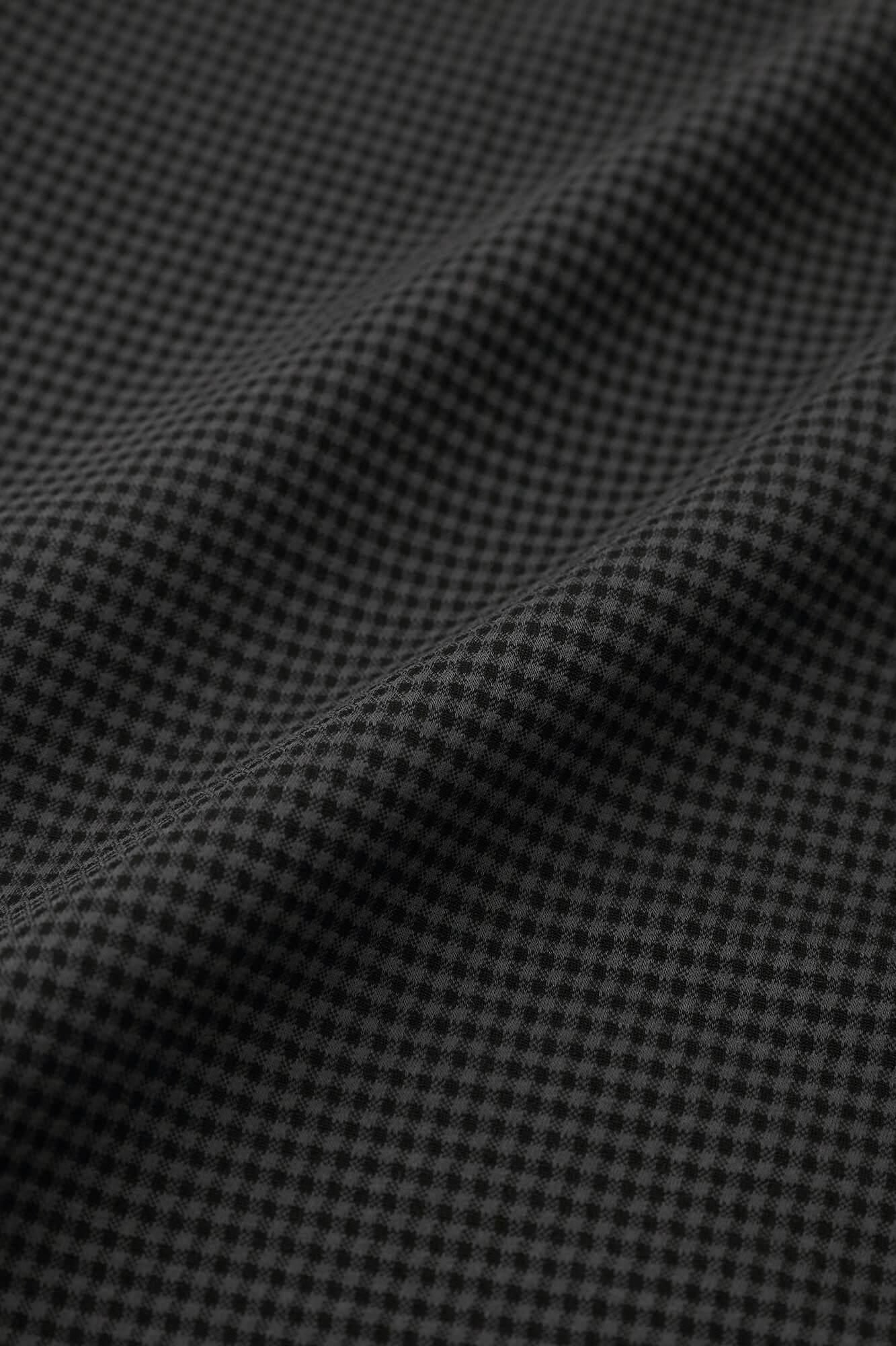 Hahnentritt-Gitterstrick, schmale Form, Enyuu Wear/dunkle Asche