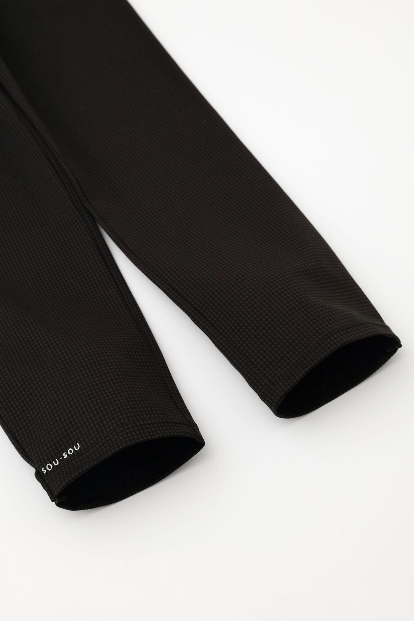 Hahnentritt-Gitterstrick, schmale Form, En-Yuu-Trageweise/Sumikuro