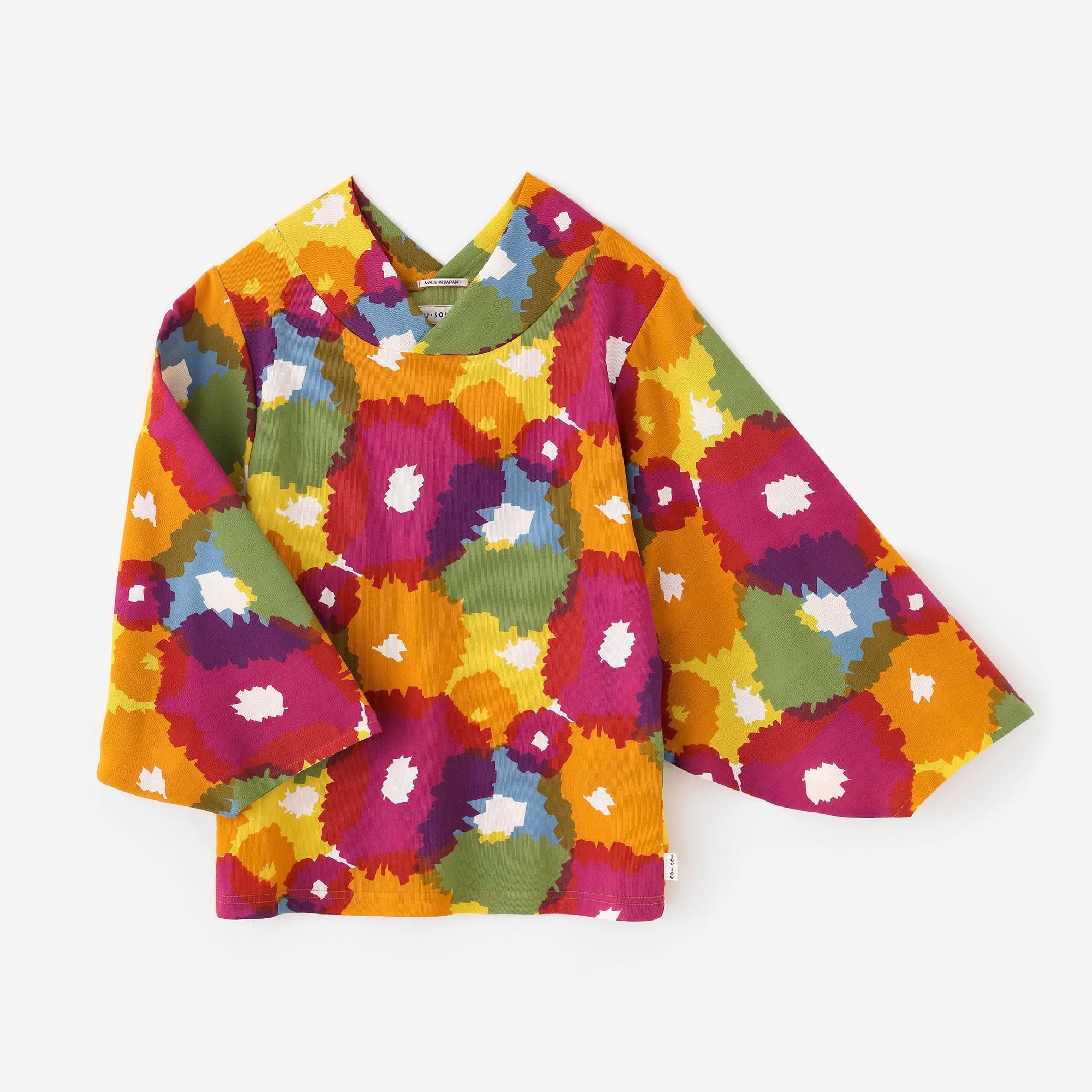 高島縮 40/40 薙（なぎ）ジバン／咲きほこる