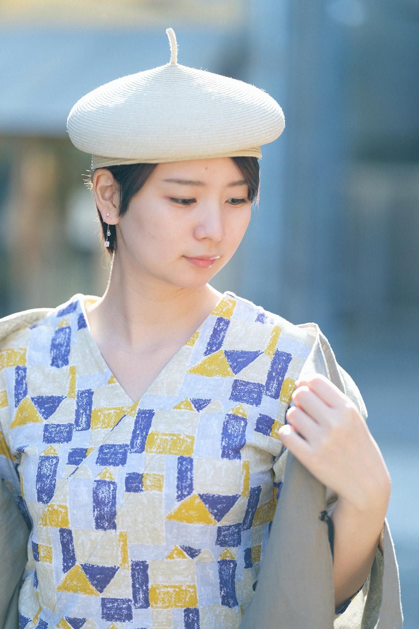 V領上衣 七分袖／積木之家