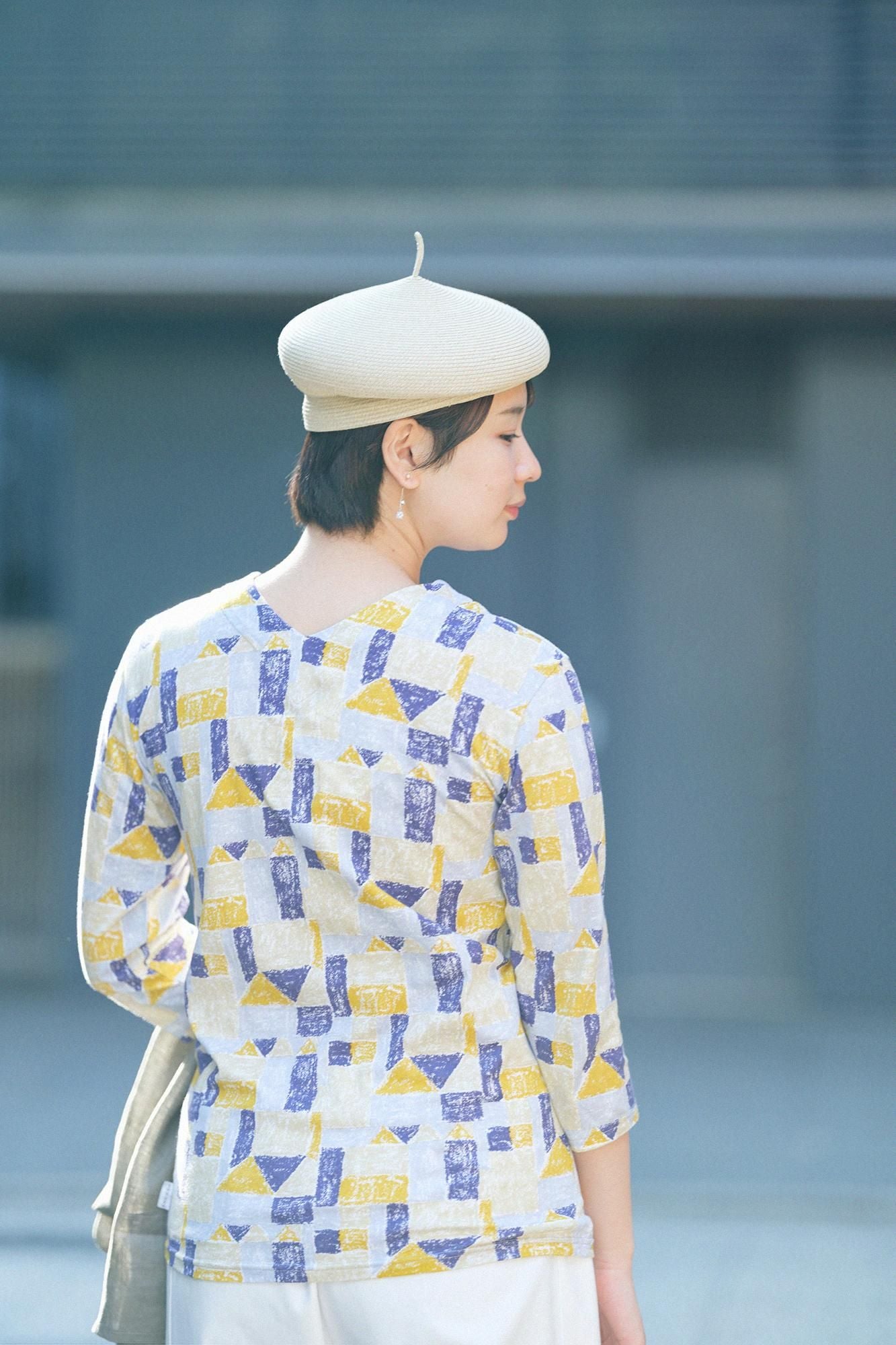 V領上衣 七分袖／積木之家