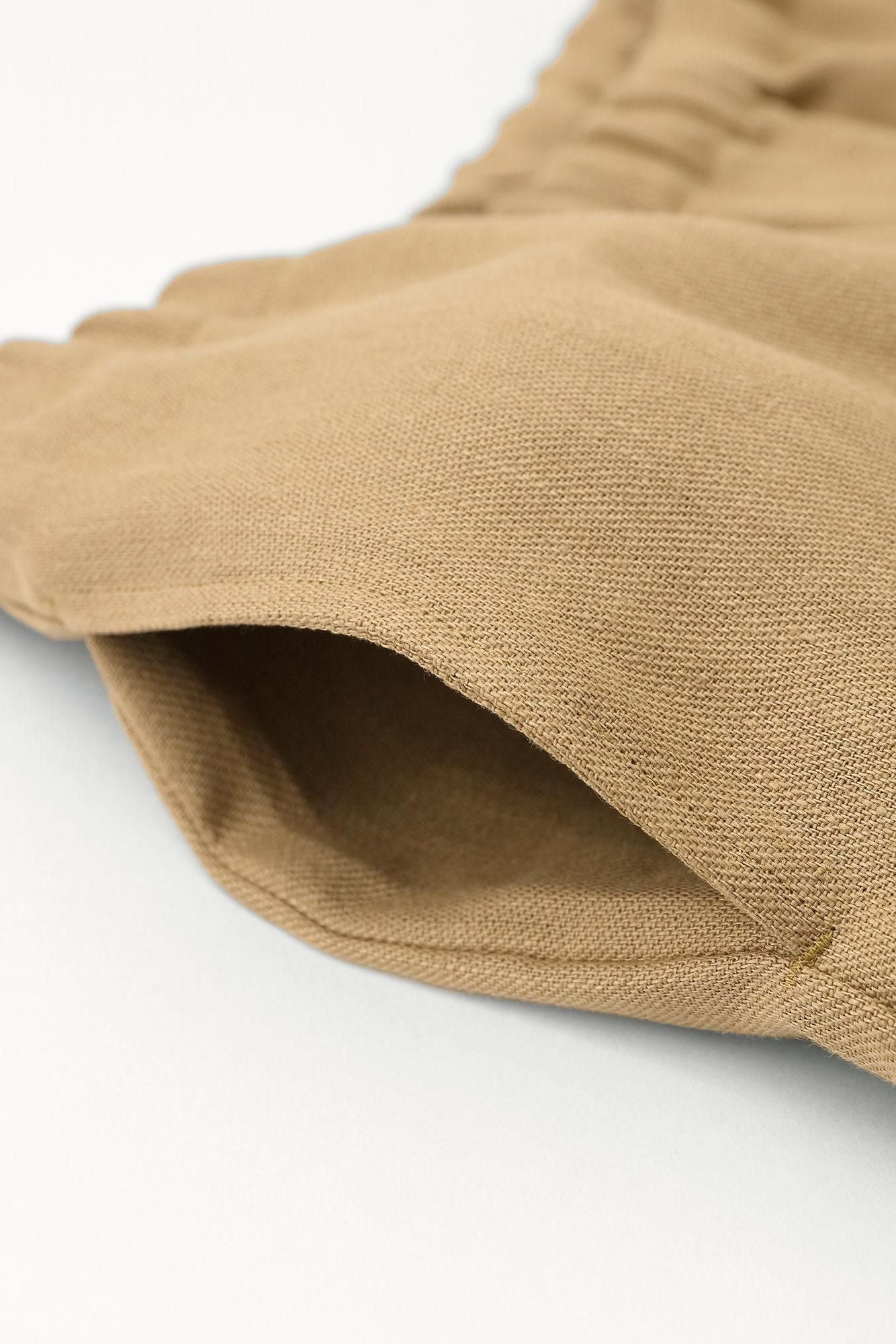 [Nur online] Leinen-Twill-Webart Samue-Unterteil/Kitsurubami