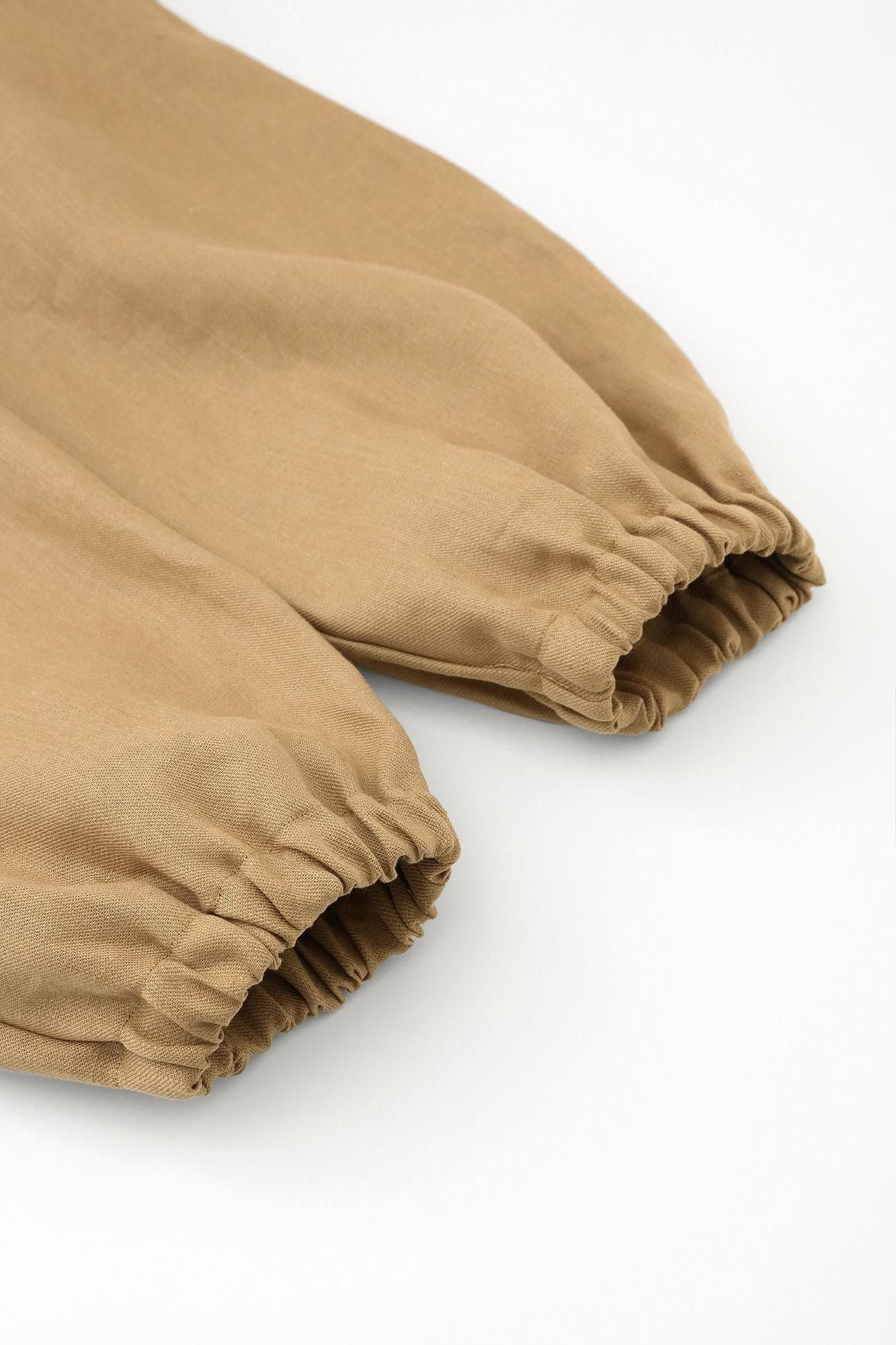 [Nur online] Leinen-Twill-Webart Samue-Unterteil/Kitsurubami