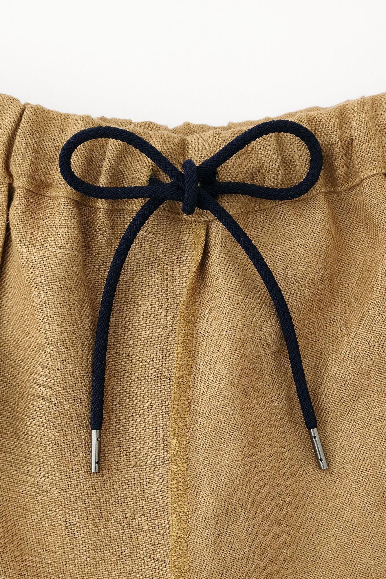 [Nur online] Leinen-Twill-Webart Samue-Unterteil/Kitsurubami