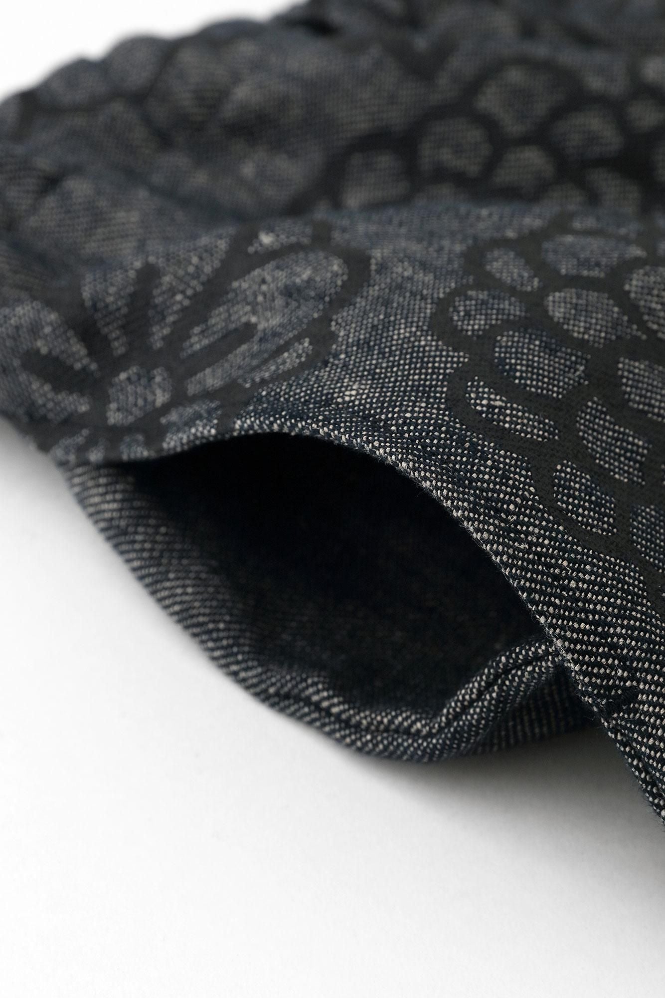 麻 斜紋織 作務衣下裝／金襴緞子