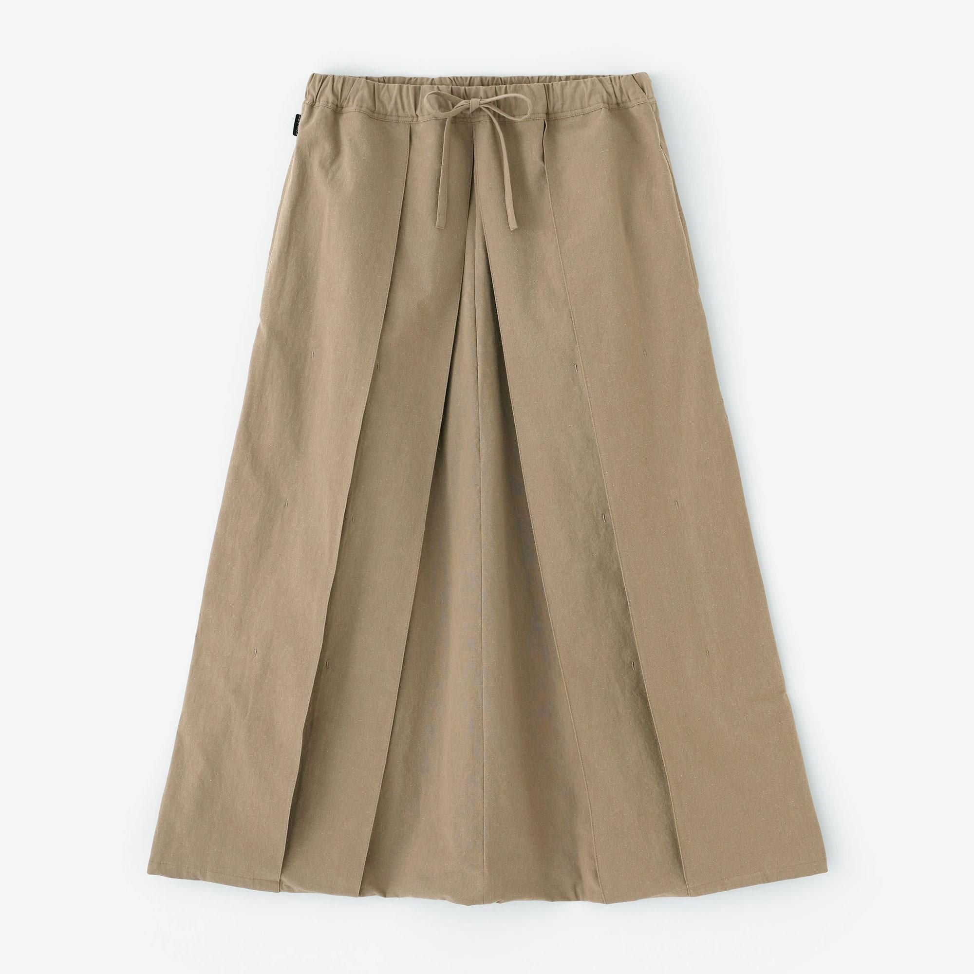 【net limited】Cotton-linen Blend Hakama Fuji Pants(HakamaFuji Pants）／Hazelnut Color