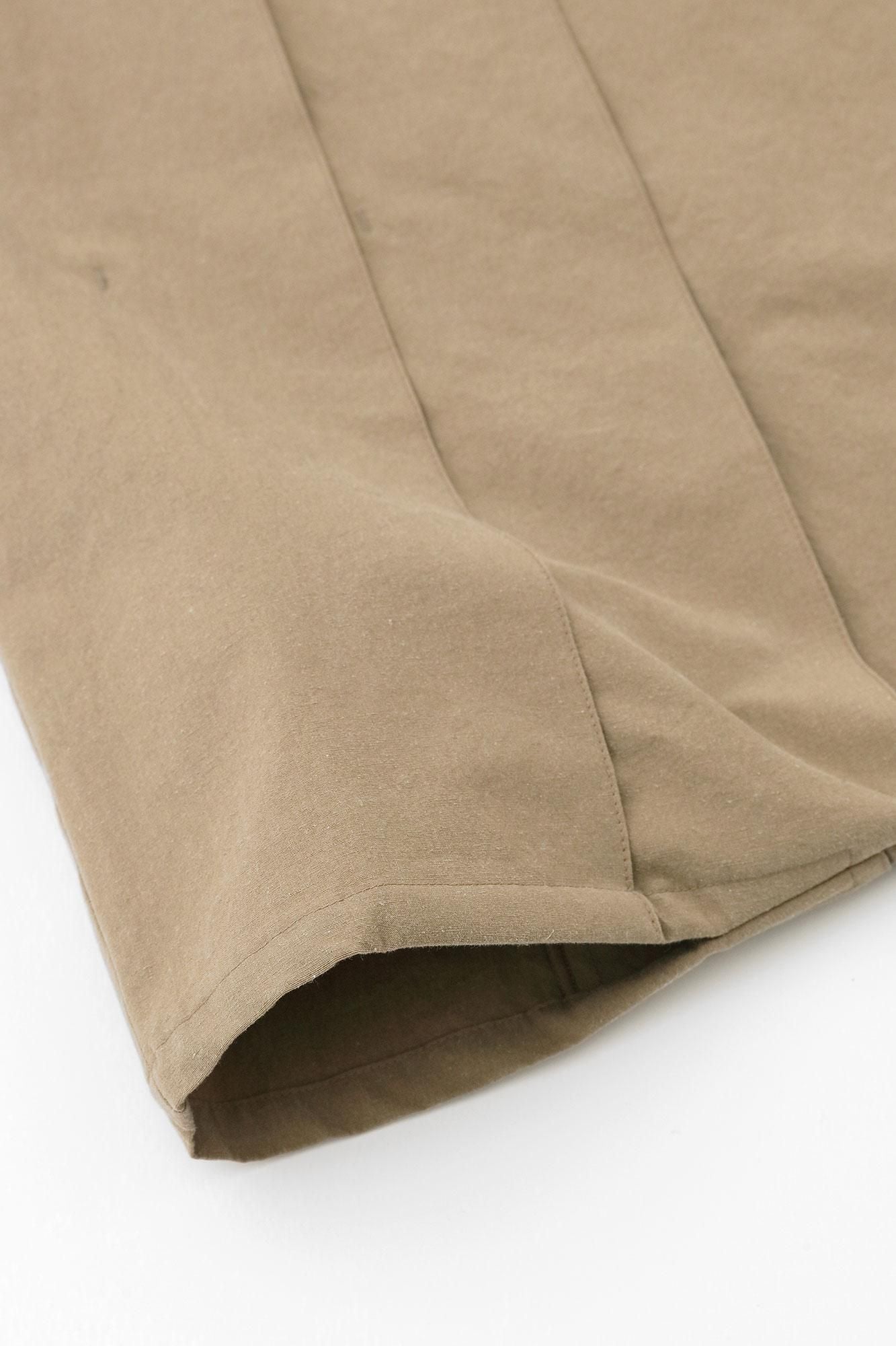 【net limited】Cotton-linen Blend Hakama Fuji Pants(HakamaFuji Pants）／Hazelnut Color