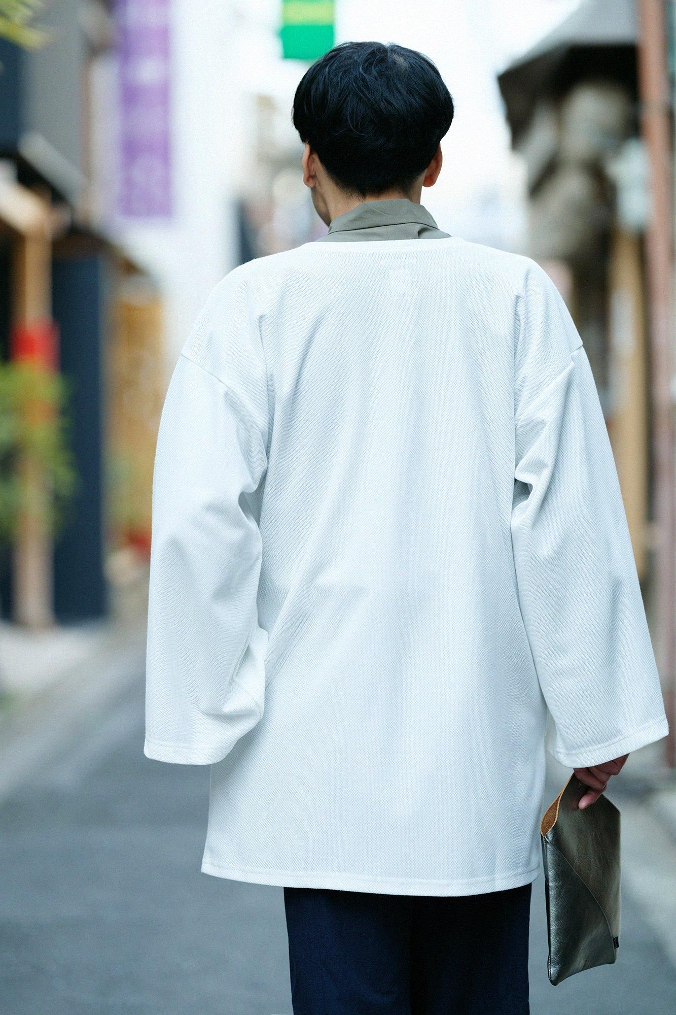 Cotton X Coolmax (R) 하치스아미 세다후우비(전율)/흰색