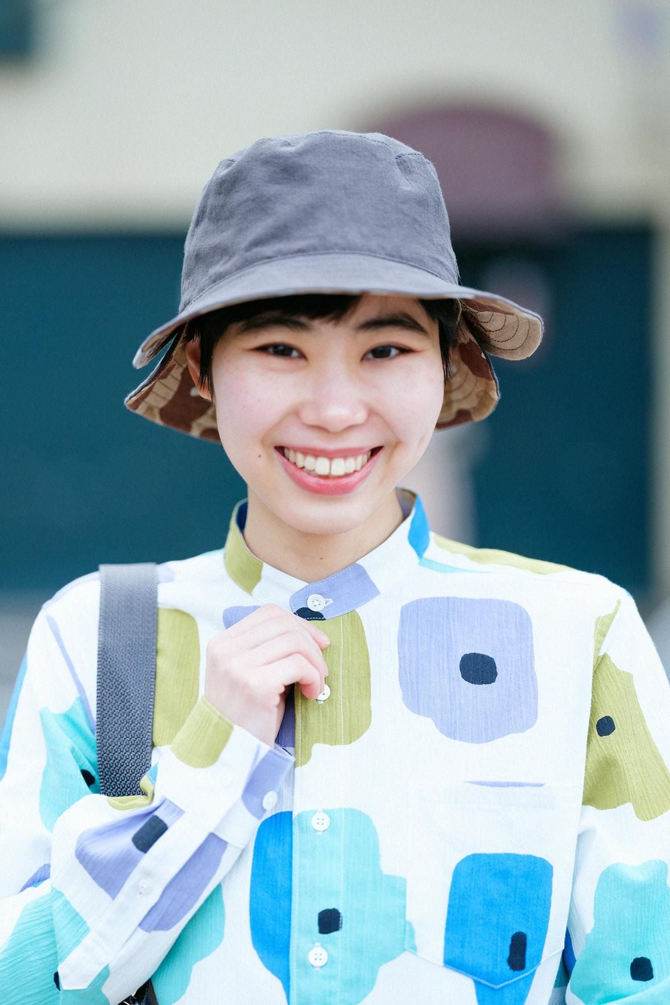 net限定】高島縮 20/20 スタンドカラーシャツ／なんとなく