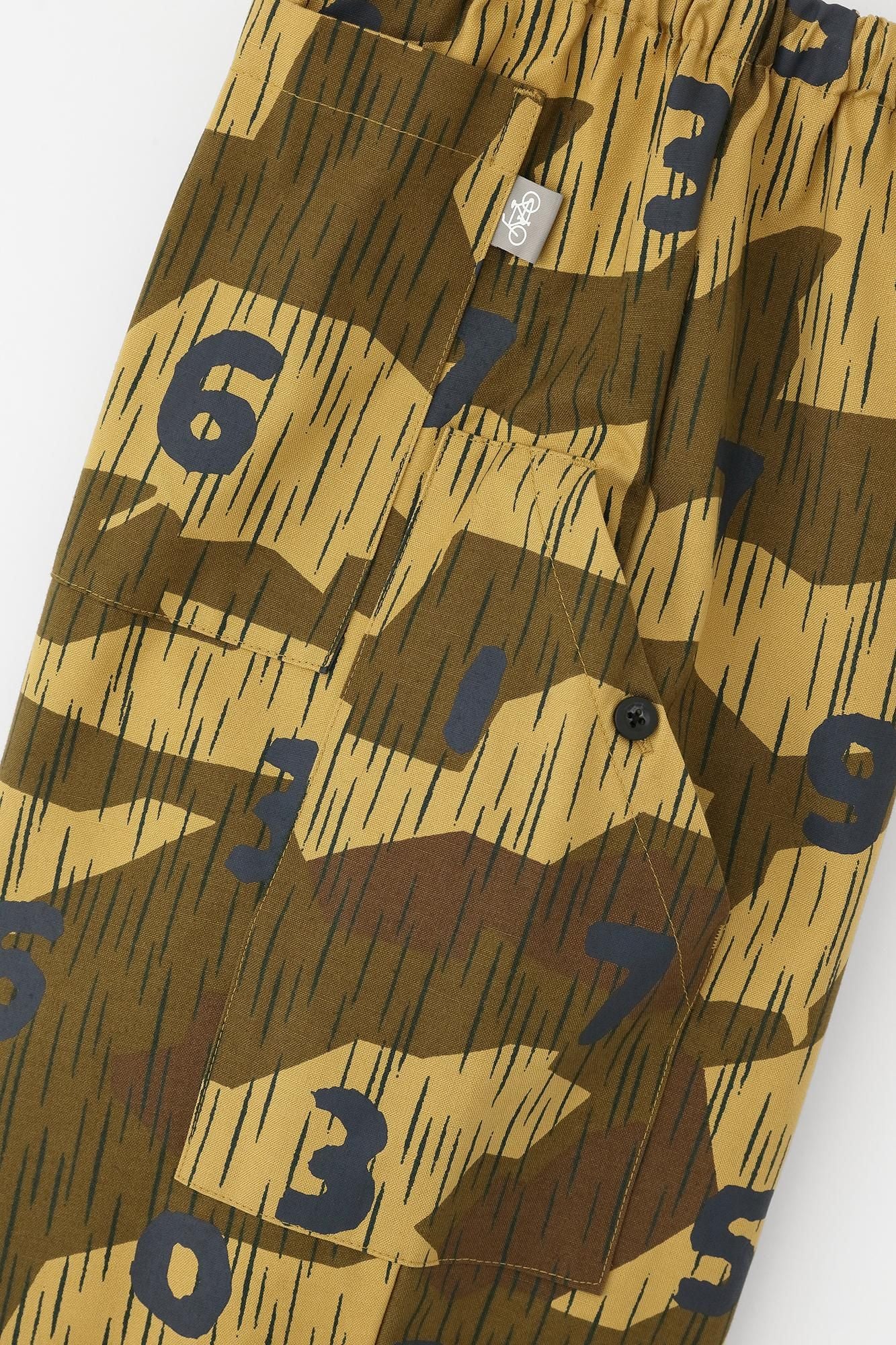 棉帆布BIKE 七分褲／碎片迷彩 SO-SU-U十數