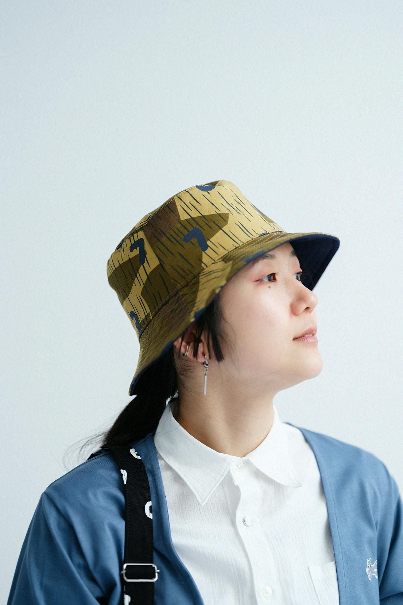 棉帆布雙面用帽／破片迷彩 SO-SU-U十數