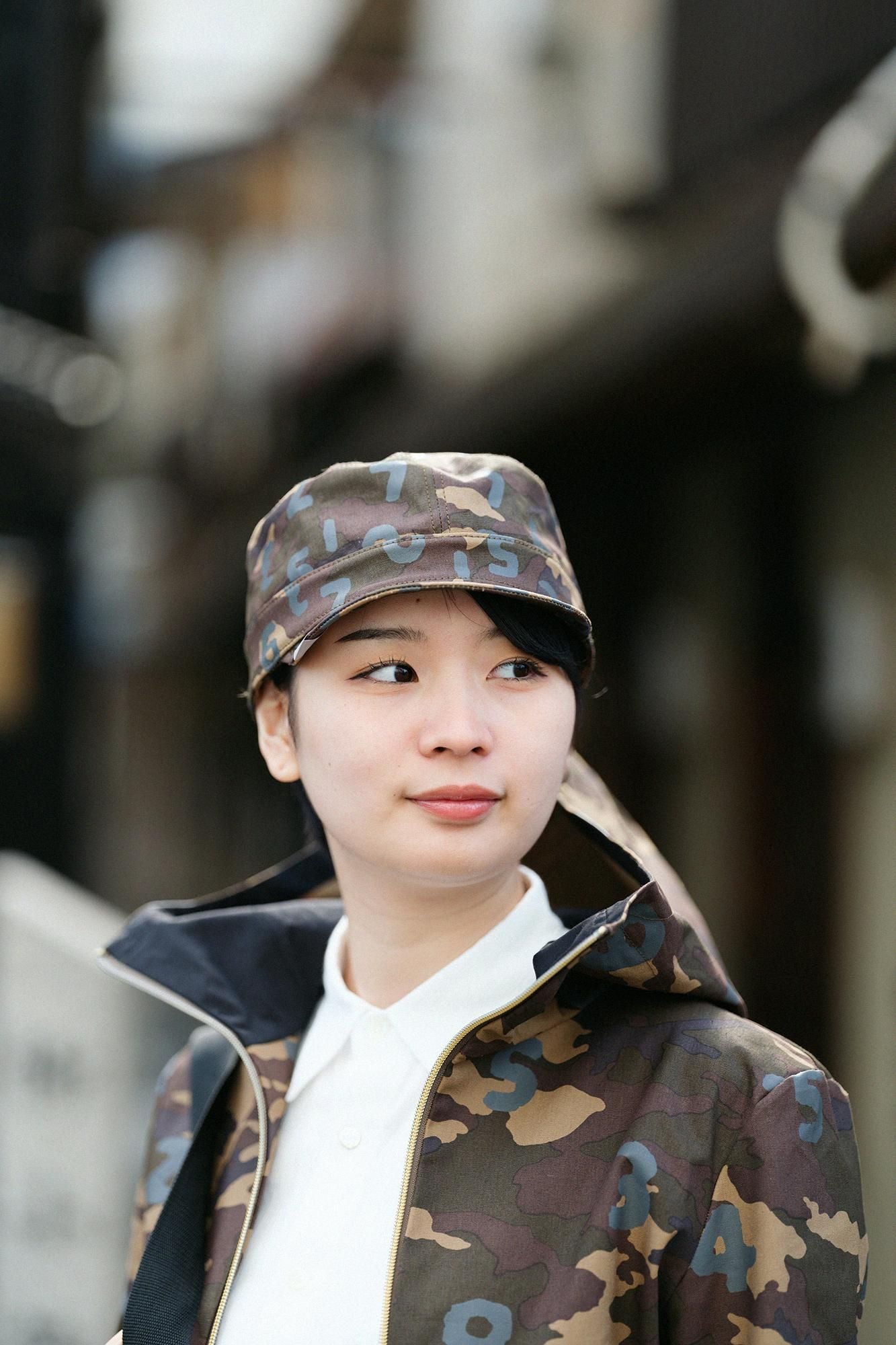 コットンキャンバス BIKEワークキャップ／camo SO-SU-U昆（こん） 上下 （しょうか） 桑染 （くわぞめ）