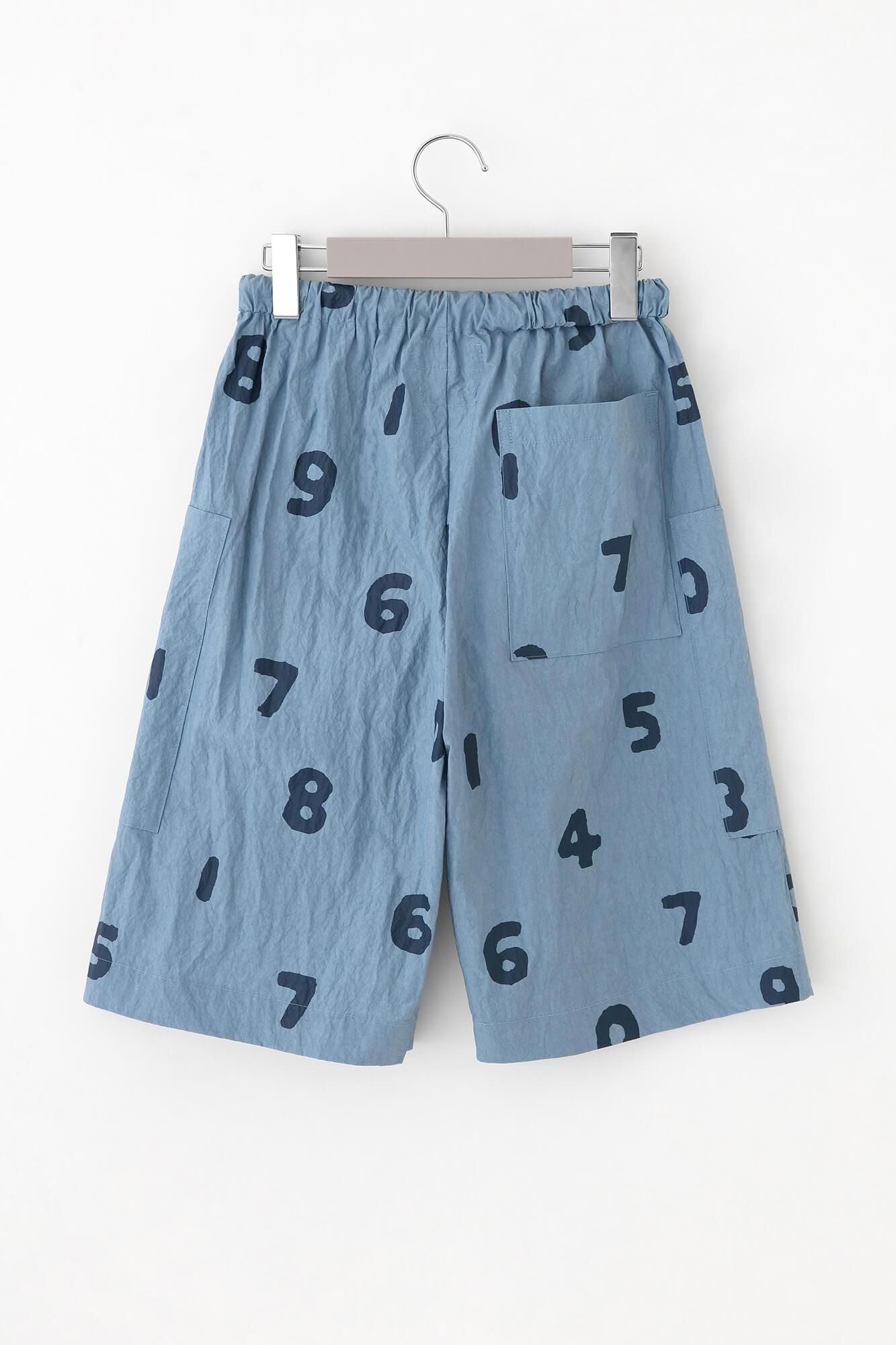 タイプライタークロス BIKEショーツ／SO-SU-U 灰青（はいあお）