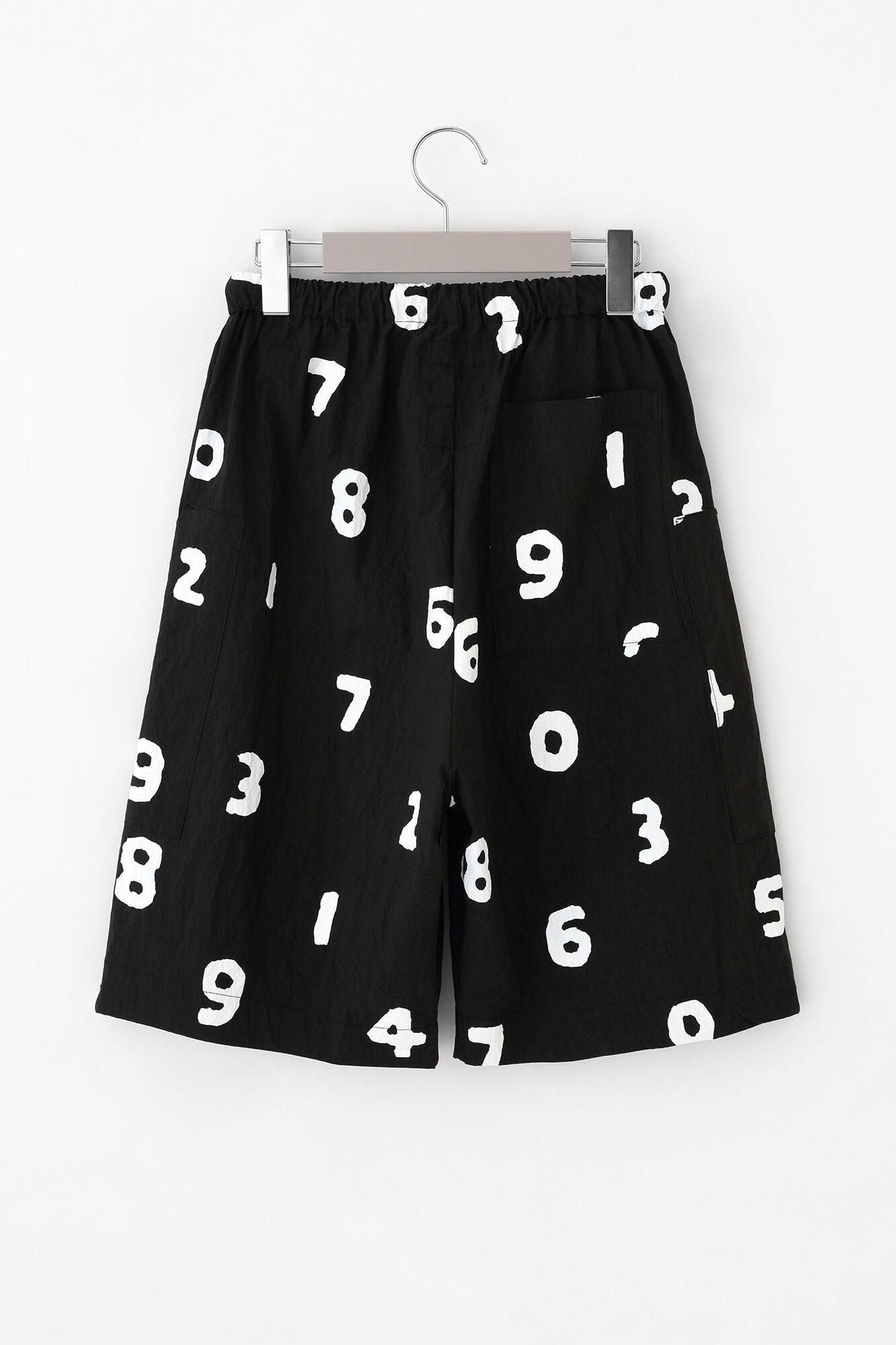 Typewriter Cloth BIKE Shorts / SO-SU-U Black