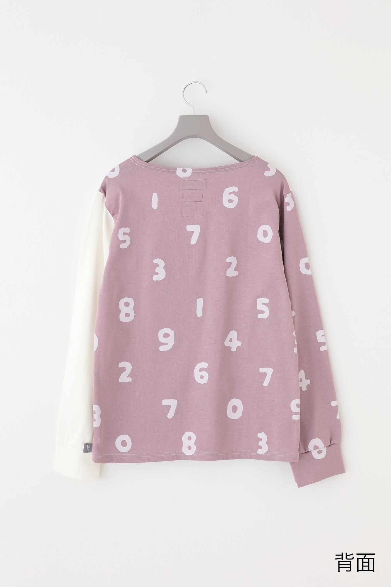 強撚扭曲平針織船領上衣/白色× SO-SU-U十數