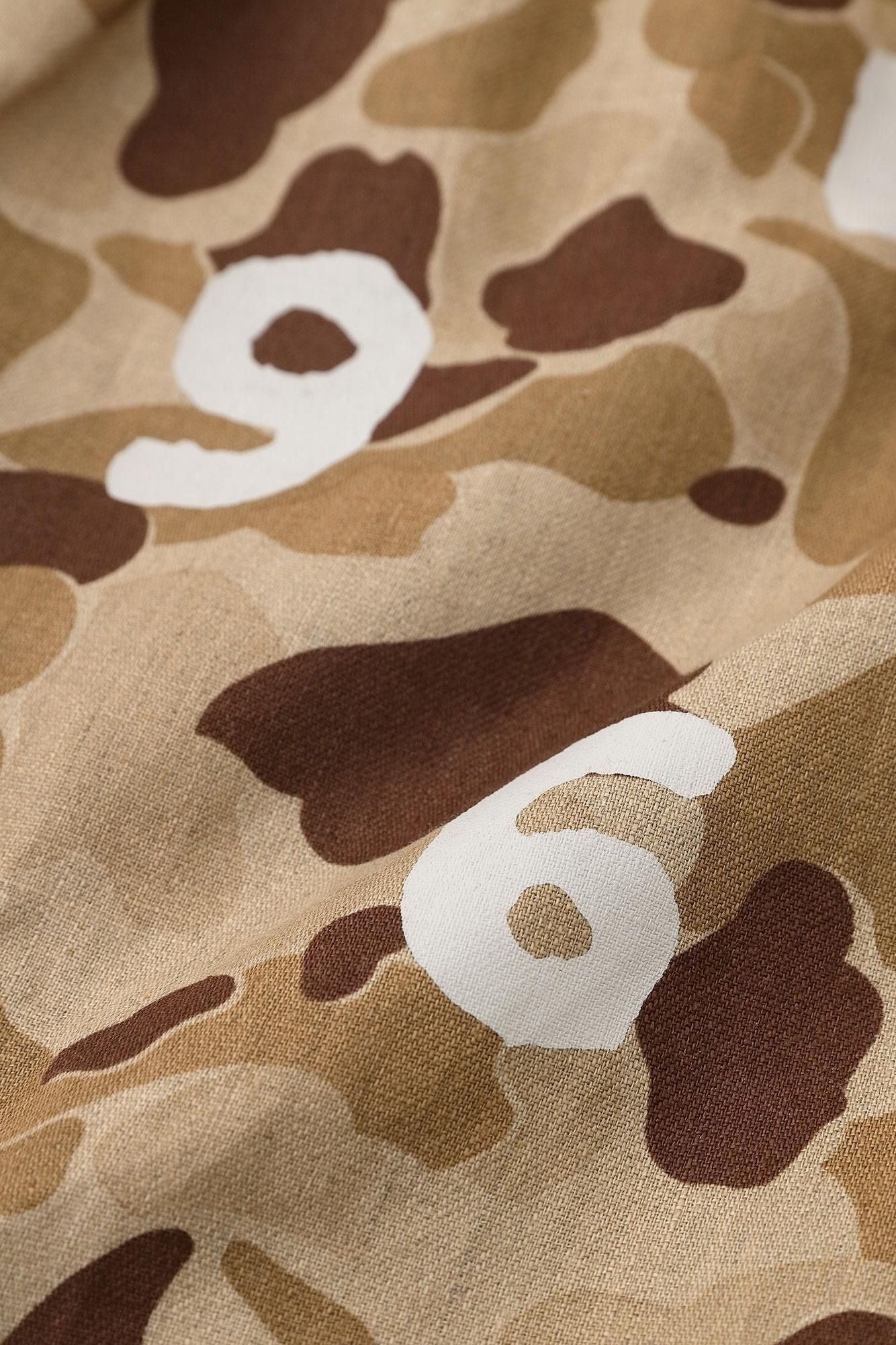 リネンツイル BIKEショーツ／duck hunter camo SO-SU-U 白茶（しらちゃ）