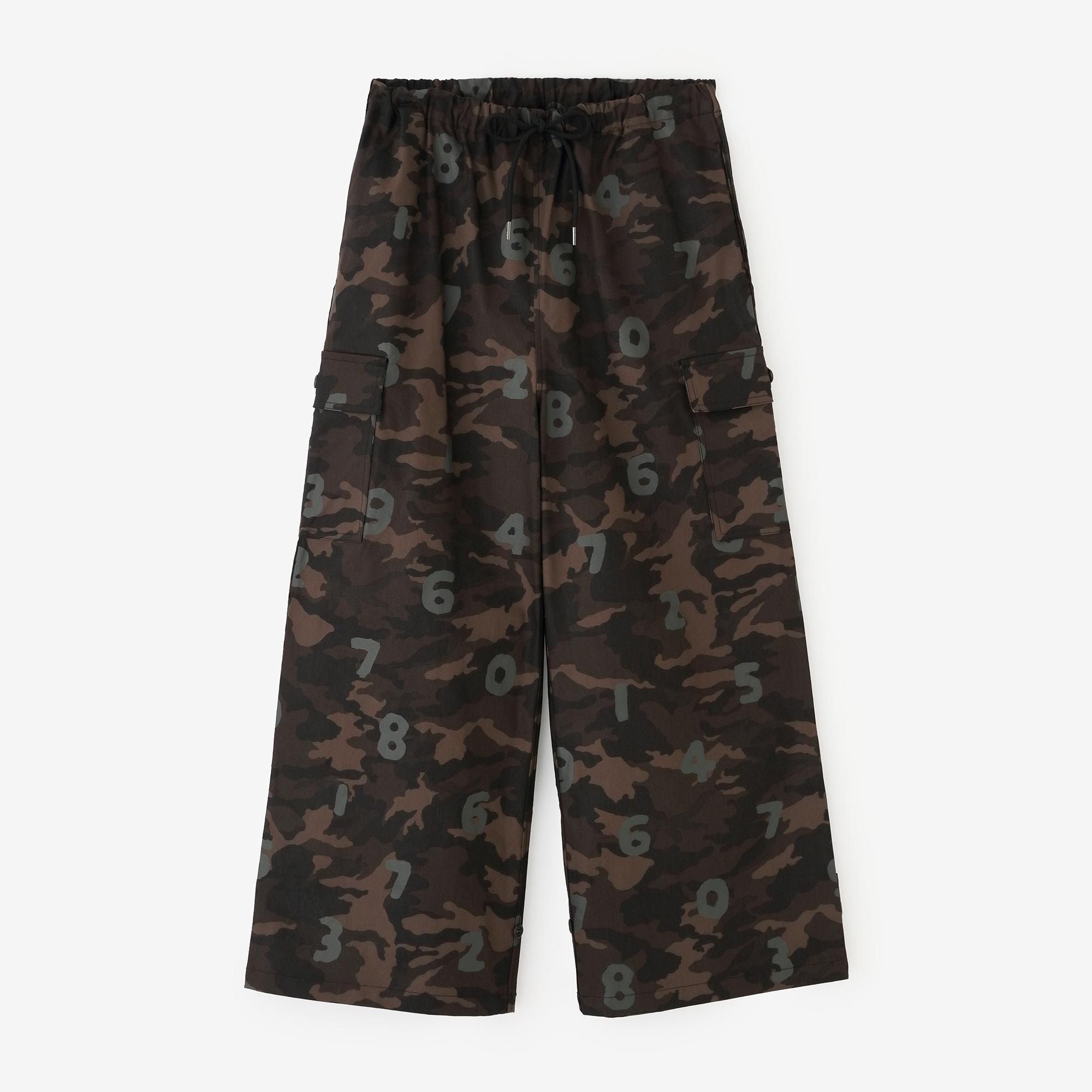 High Density Typewriter Cloth Cargo Pants / Navy x SO-SU-U