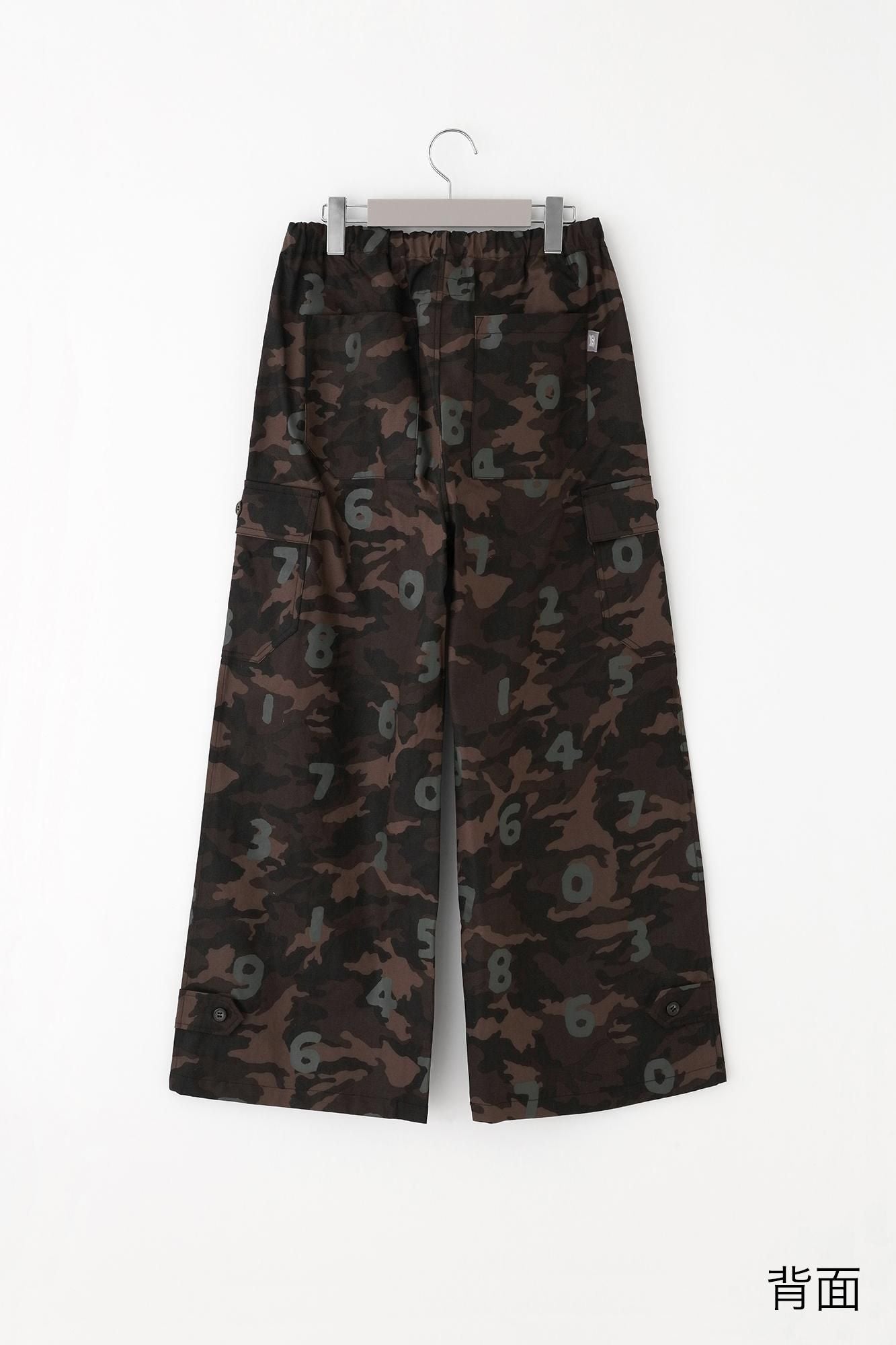 コットンキャンバス カーゴパンツ／camo SO-SU-U 銀煤竹（ぎんすすたけ）